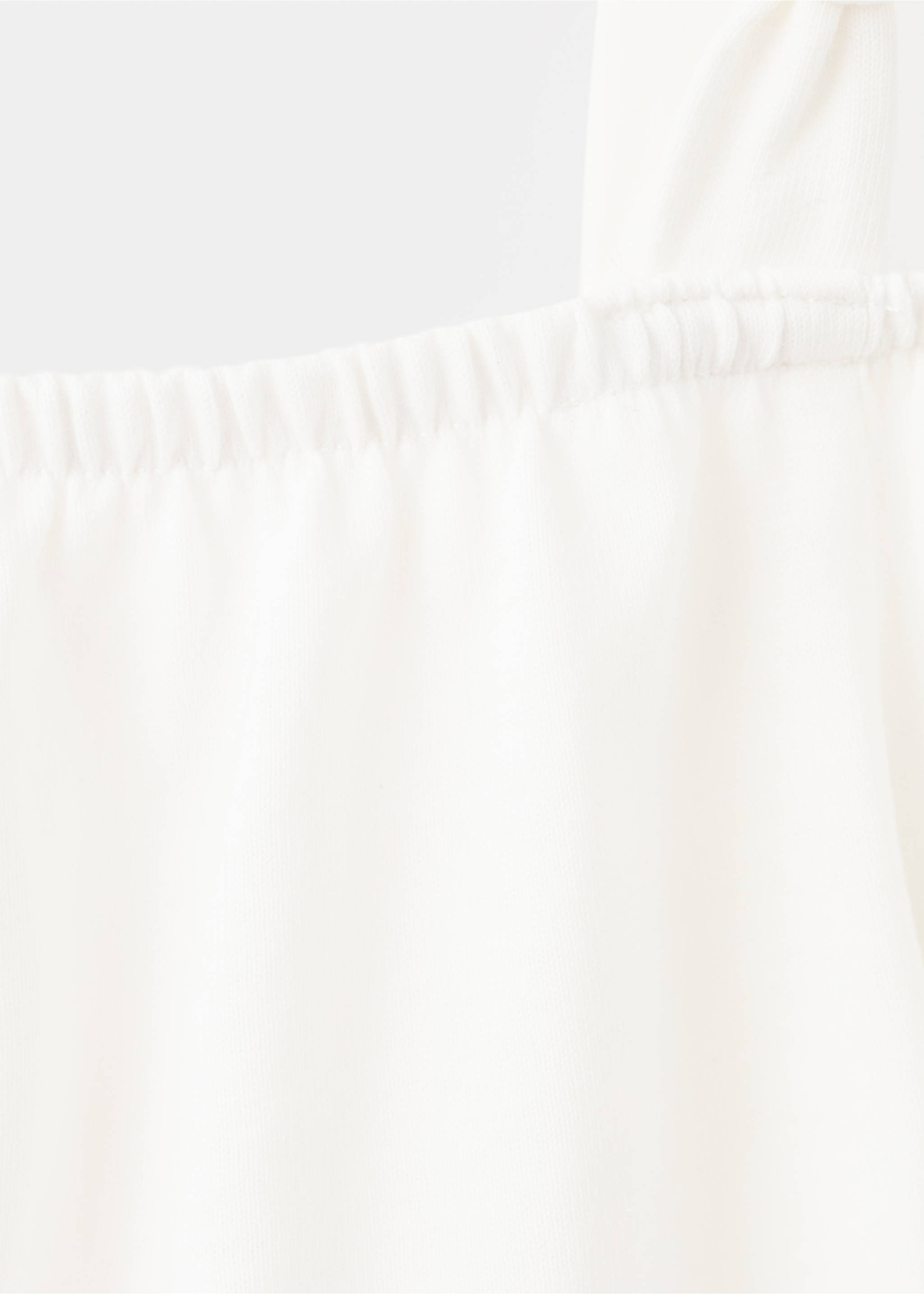 Off-the-shoulder cotton T-shirt - Details of the article 0, Off White. Ref: 27007931-00.