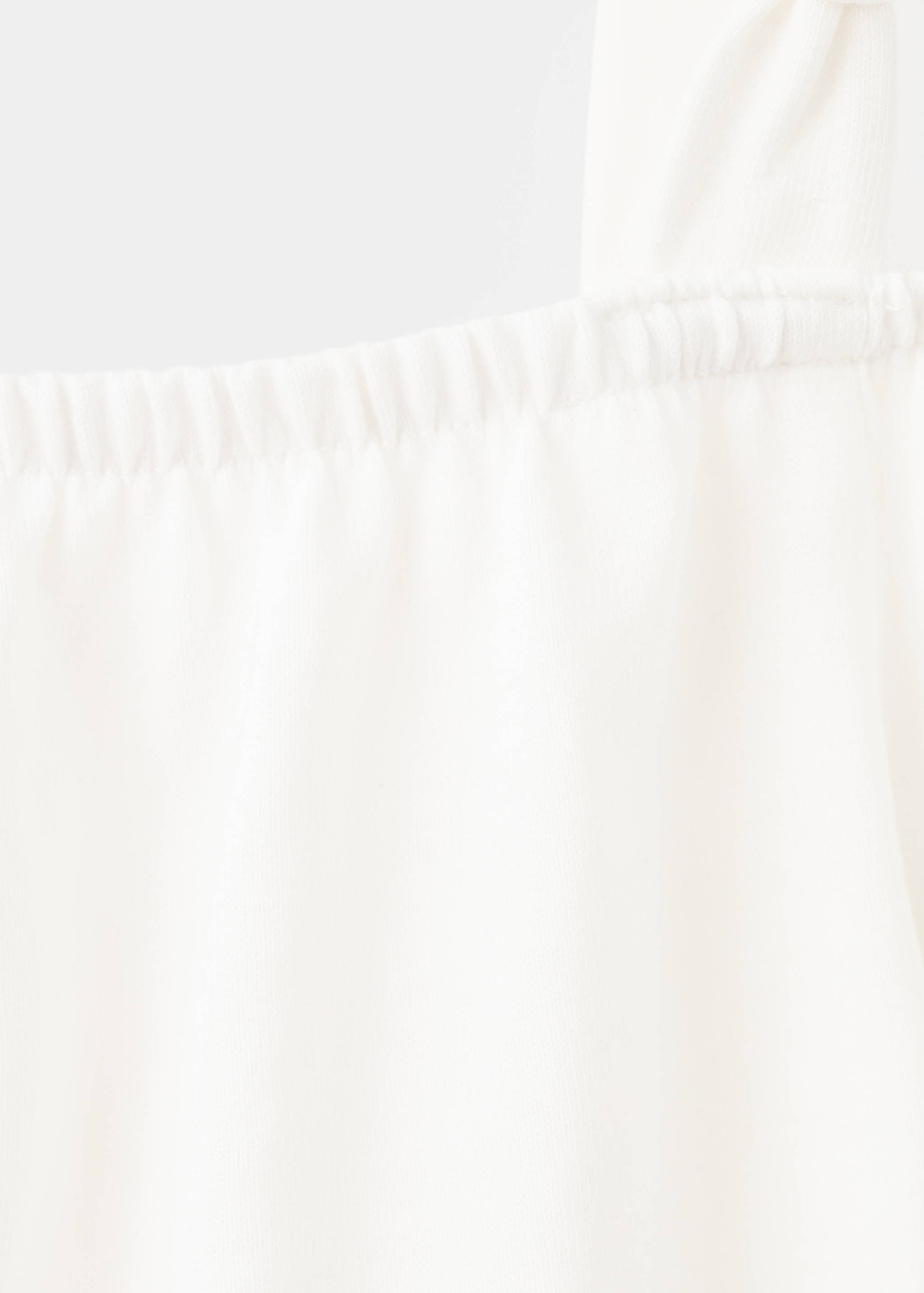 Off-the-shoulder cotton T-shirt - Details of the article 0