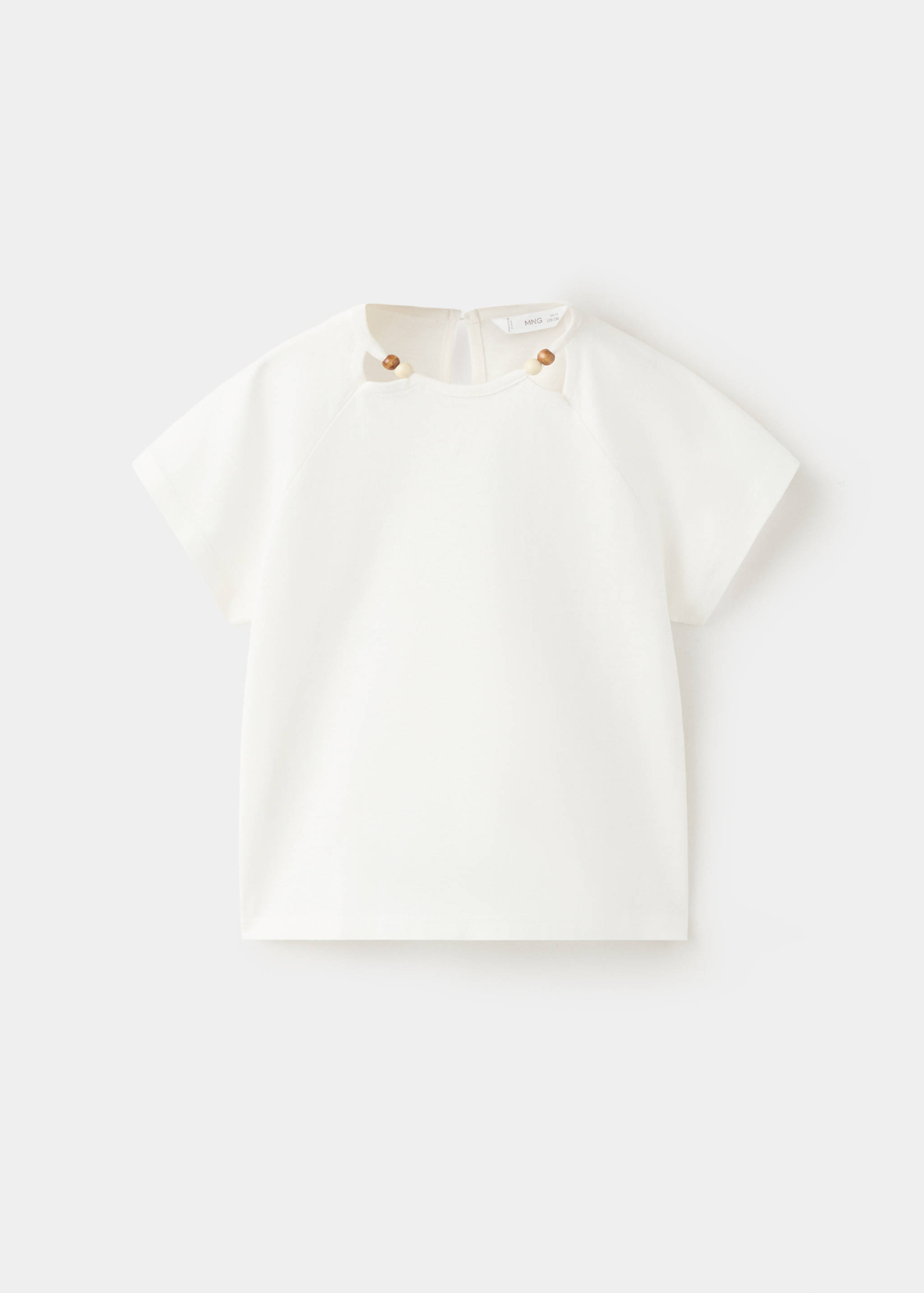 Beaded cotton T-shirt - Article without model