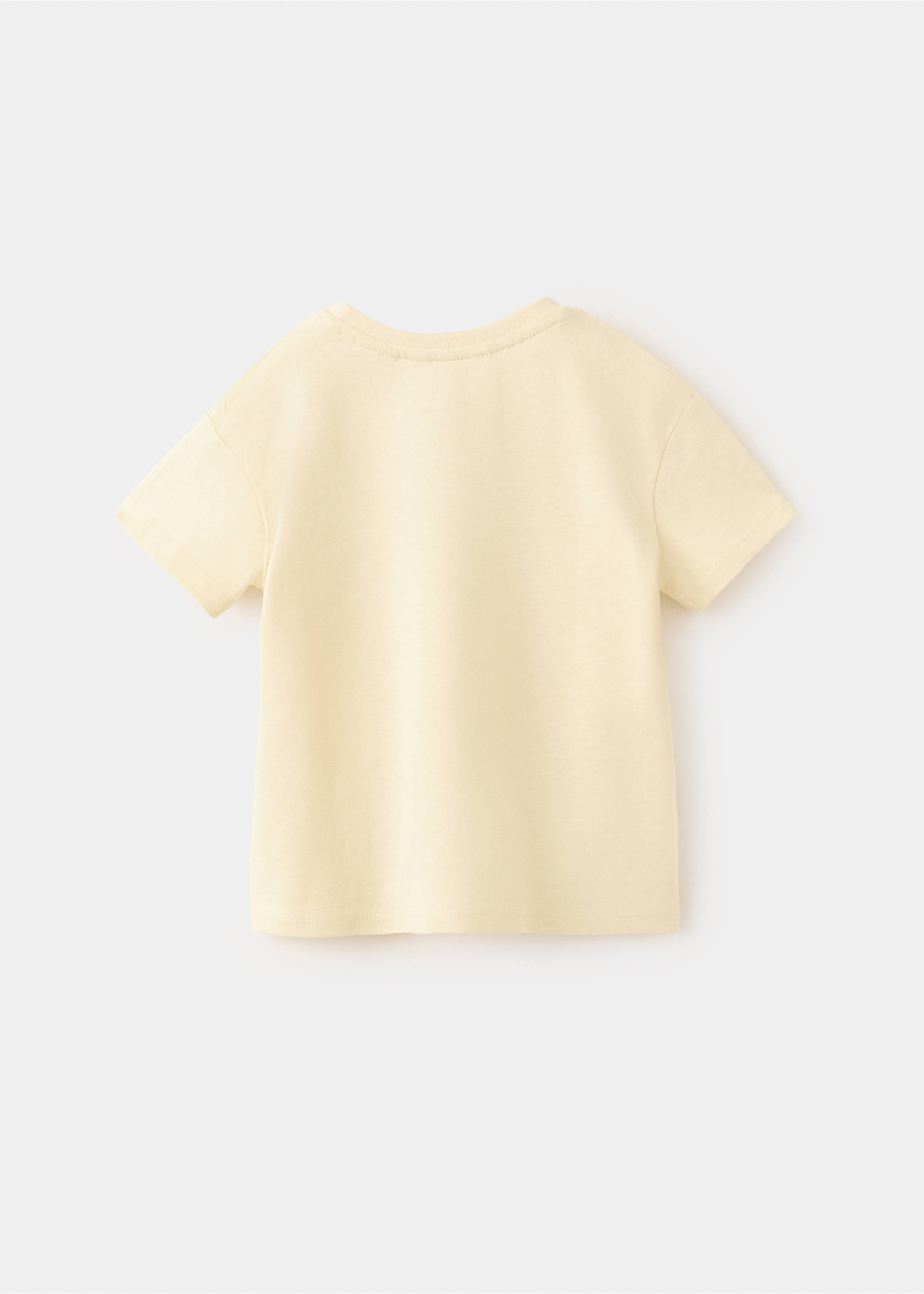 T-shirt Snoopy nœud - Verso de l’article, Jaune pastel. Ref: 27007933-00.