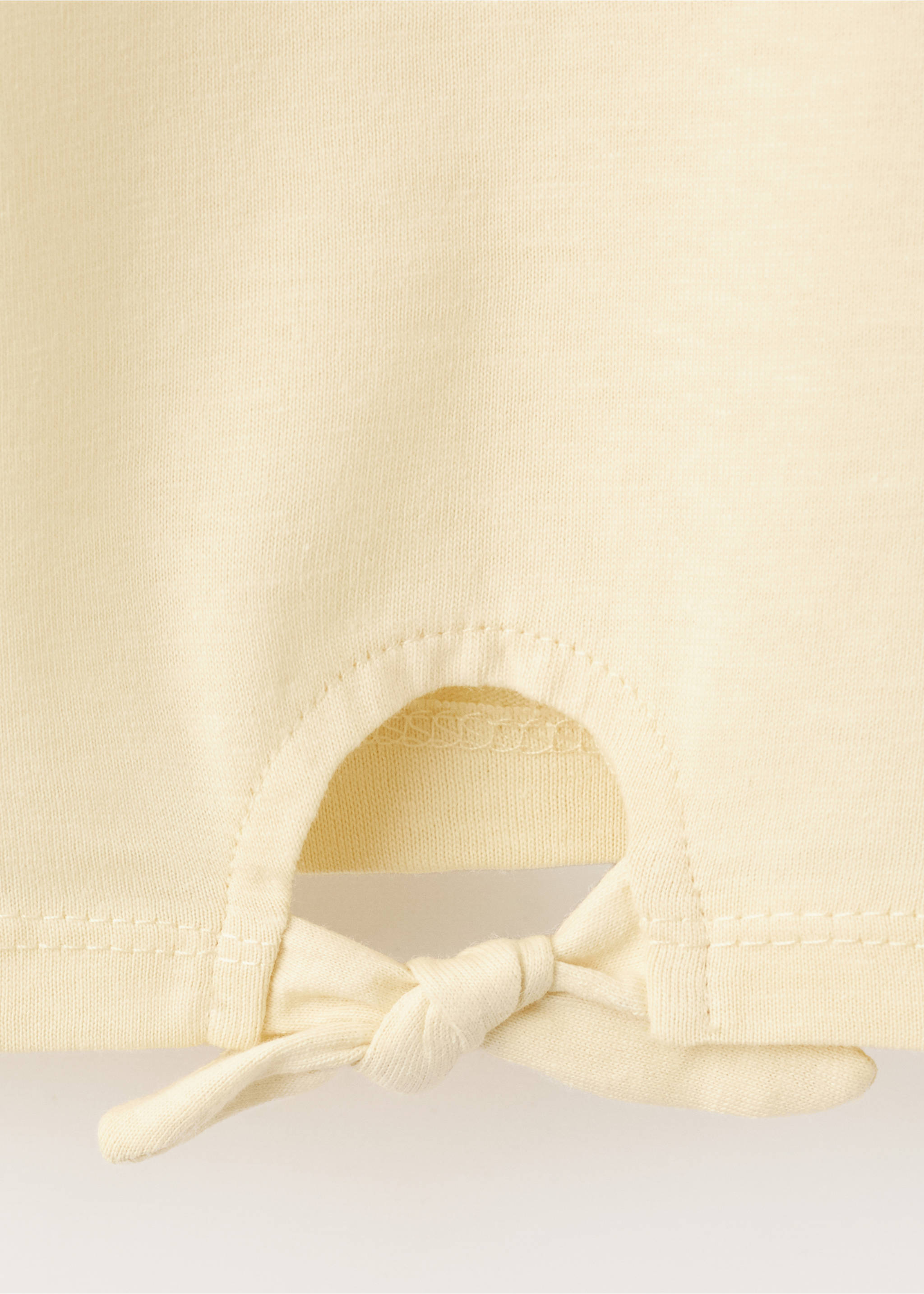 T-shirt Snoopy nœud - Détail de l'article 0, Jaune pastel. Ref: 27007933-00.