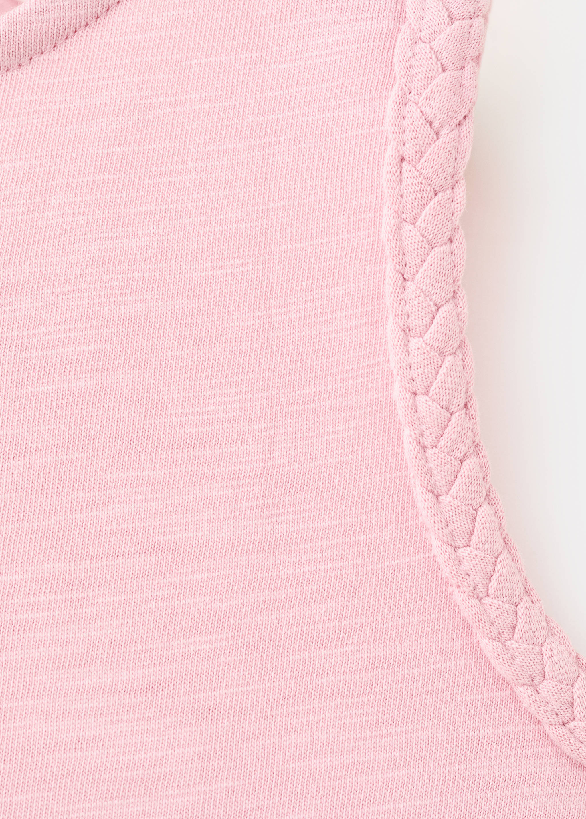 T-shirt en coton avec détails tressés - Détail de l'article 8