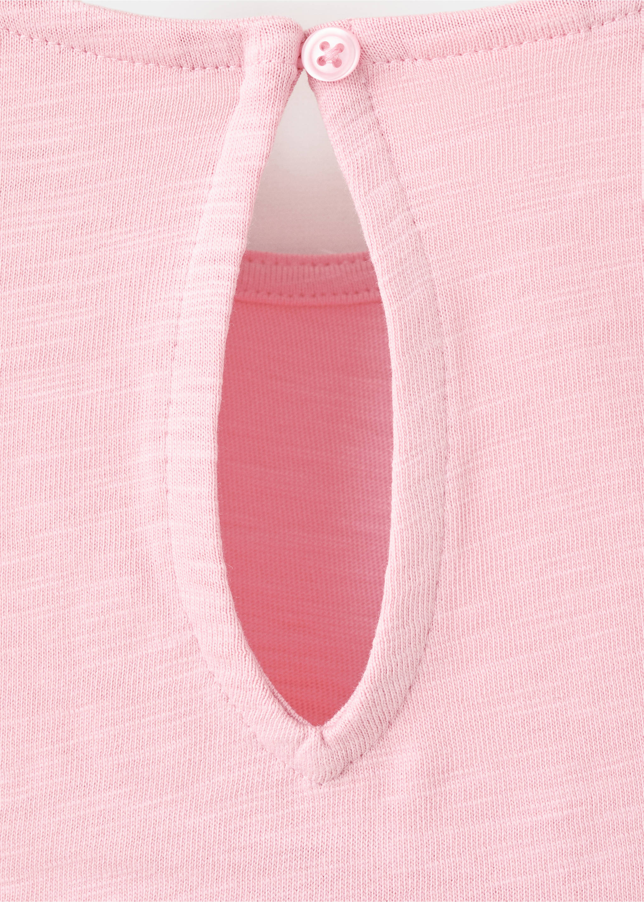 Camiseta algodón detalles trenzados - Detalle del artículo 0, Rosa. Ref: 27007934-00.