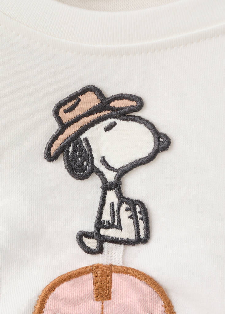 Snoopy embroidered t-shirt — Off White