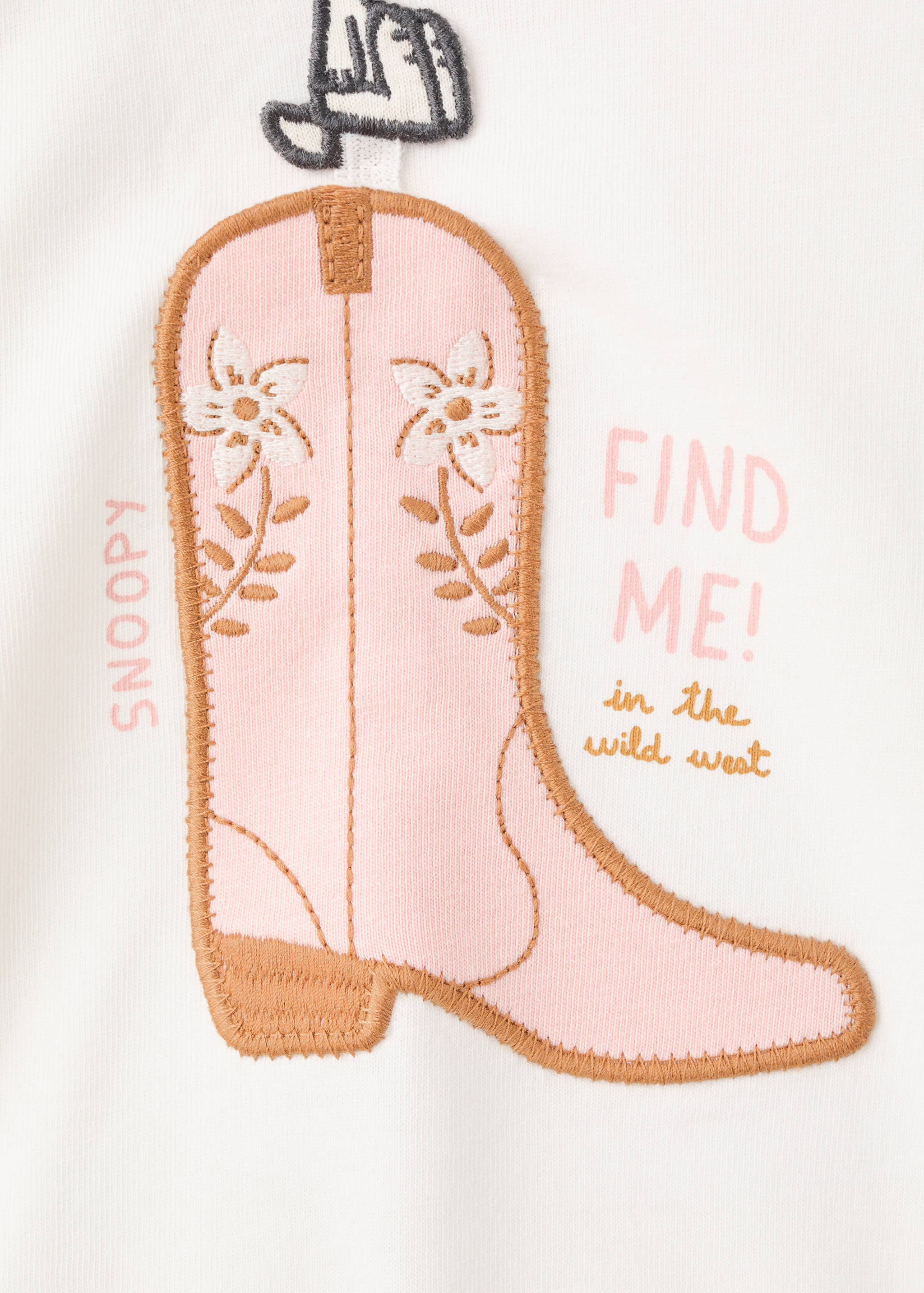 T-shirt brodé Snoopy - Détail de l'article 0