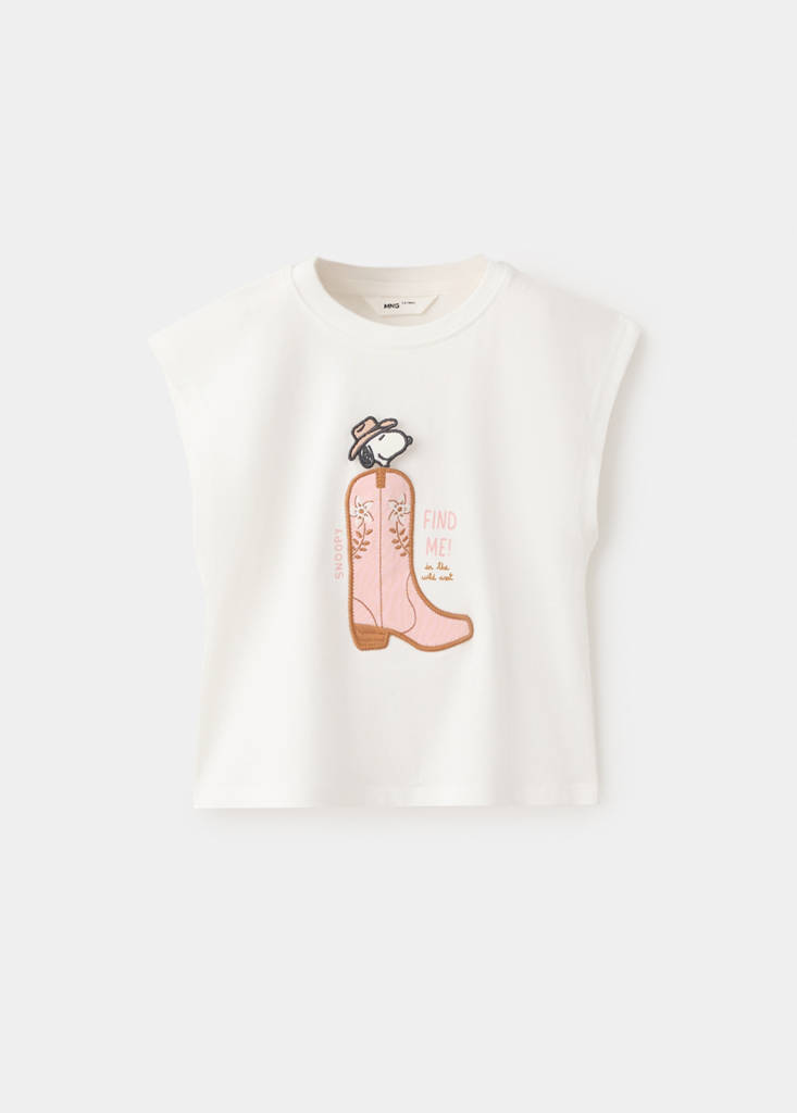 Snoopy embroidered t-shirt — Off White