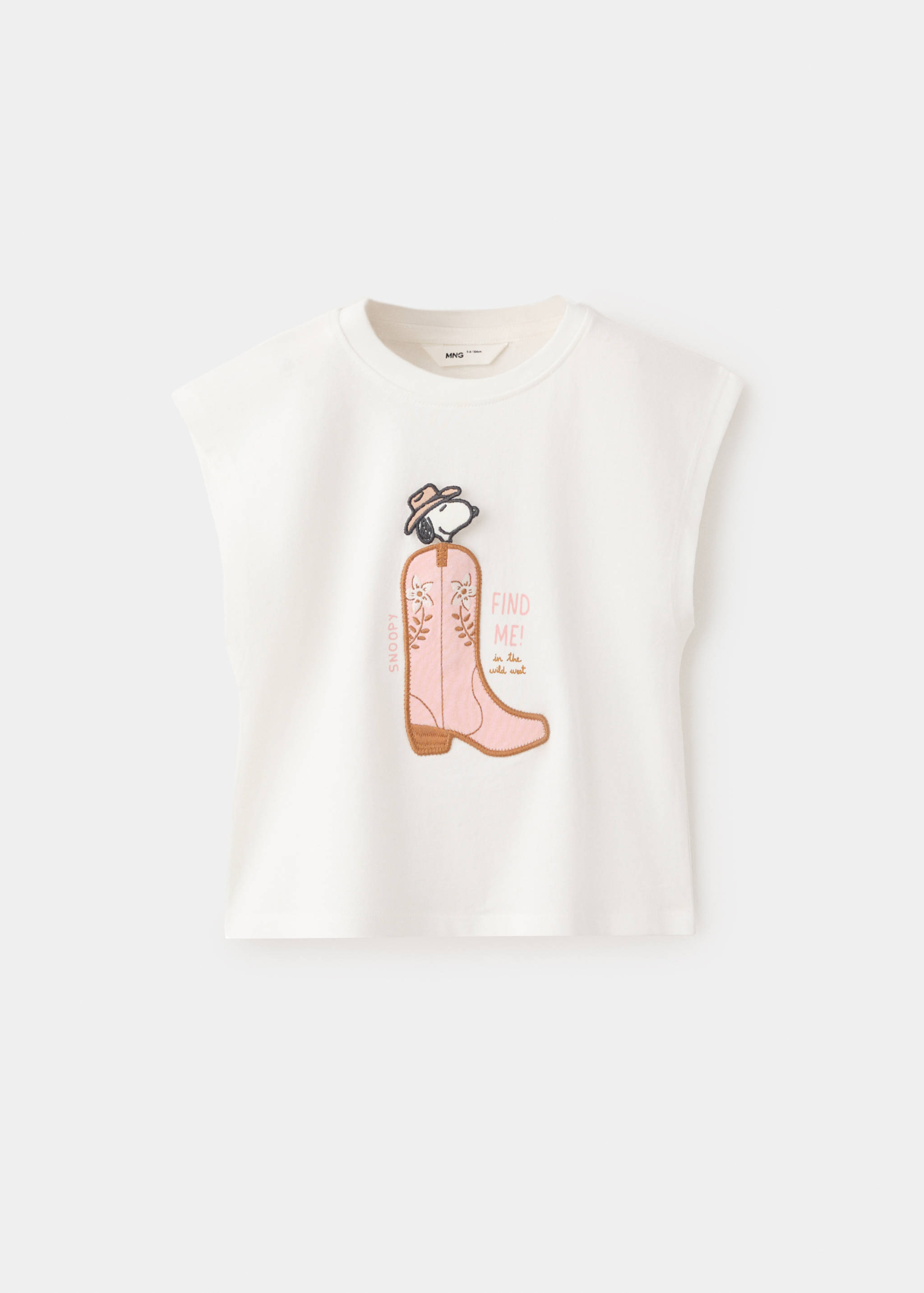 Snoopy embroidered t-shirt - Article without model
