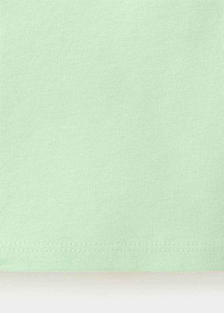Off-the-shoulder frill top — Lime