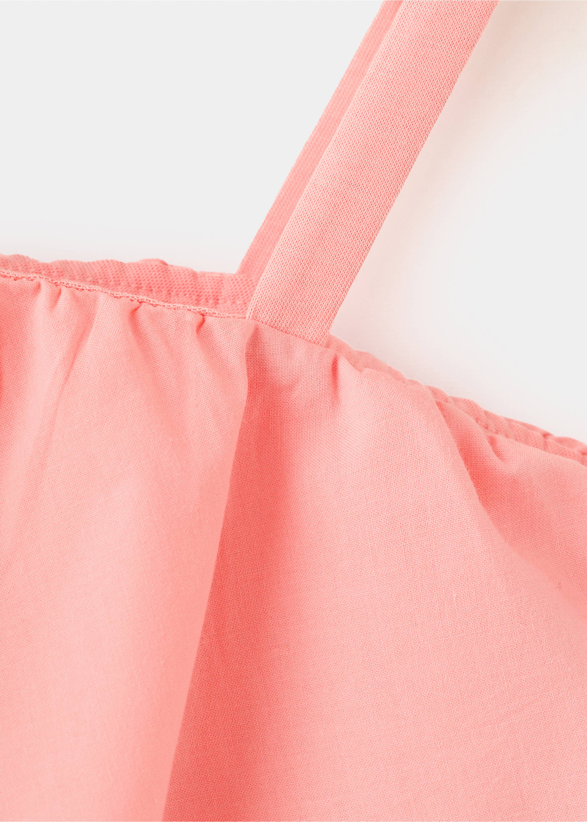 Топ с воланами и открытым плечом - Деталь изделия 8, Кораллово-красный. Ref: 27007938-00.