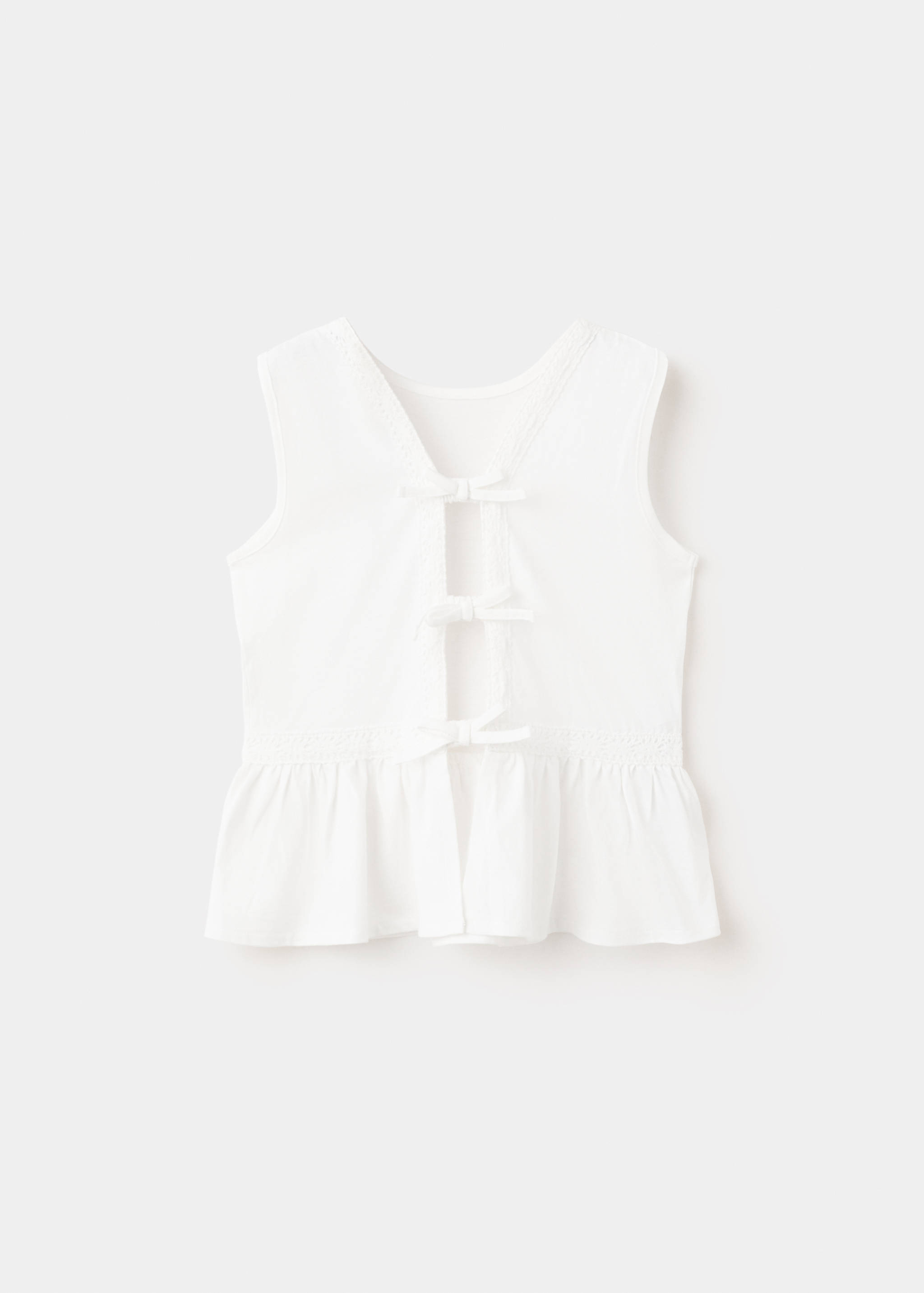 Haut à nœuds avec détails broderie - Article sans modèle