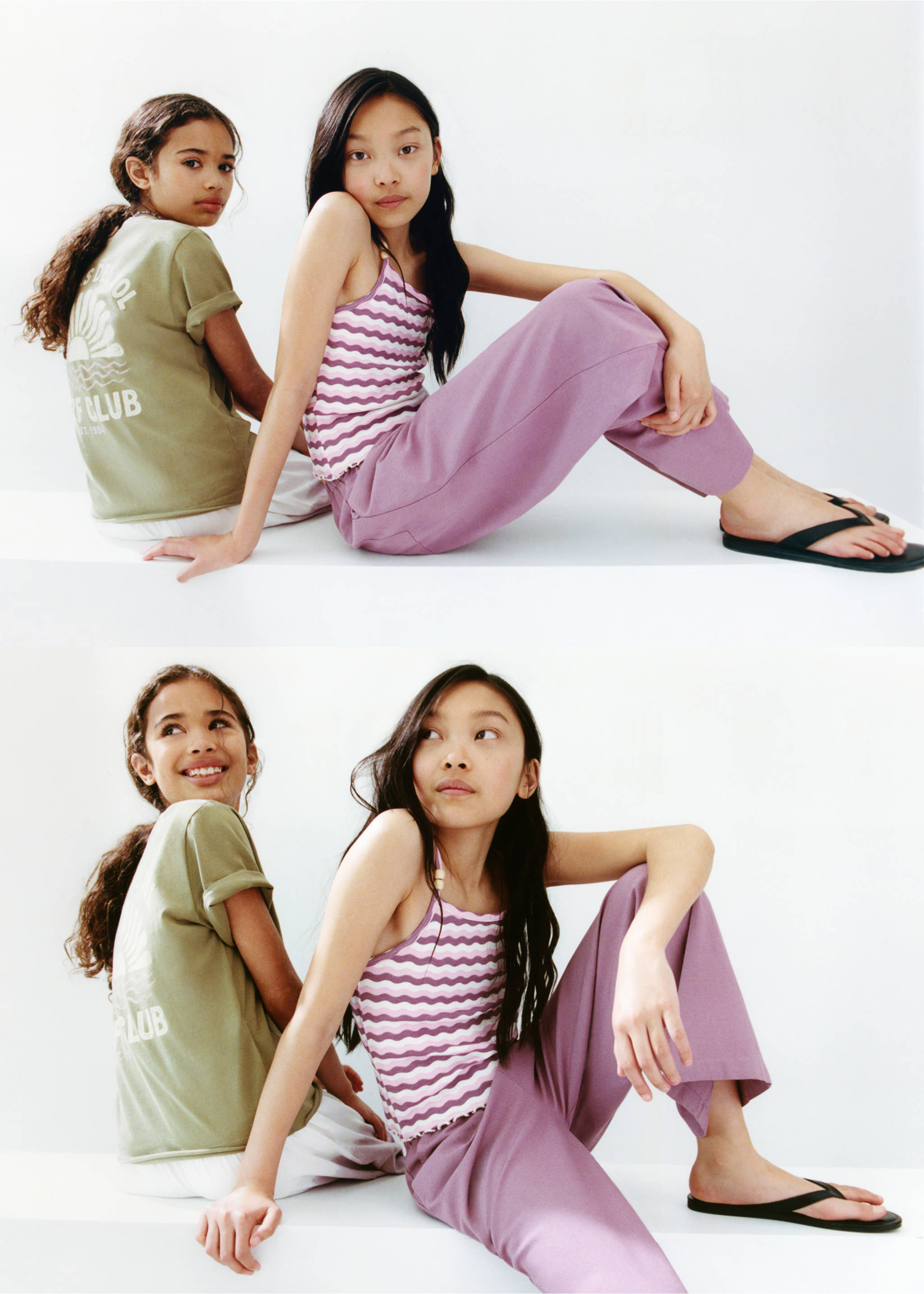 Printed cotton-blend t-shirt - Details of the article 5, Medium Green. Ref: 27007946-00.