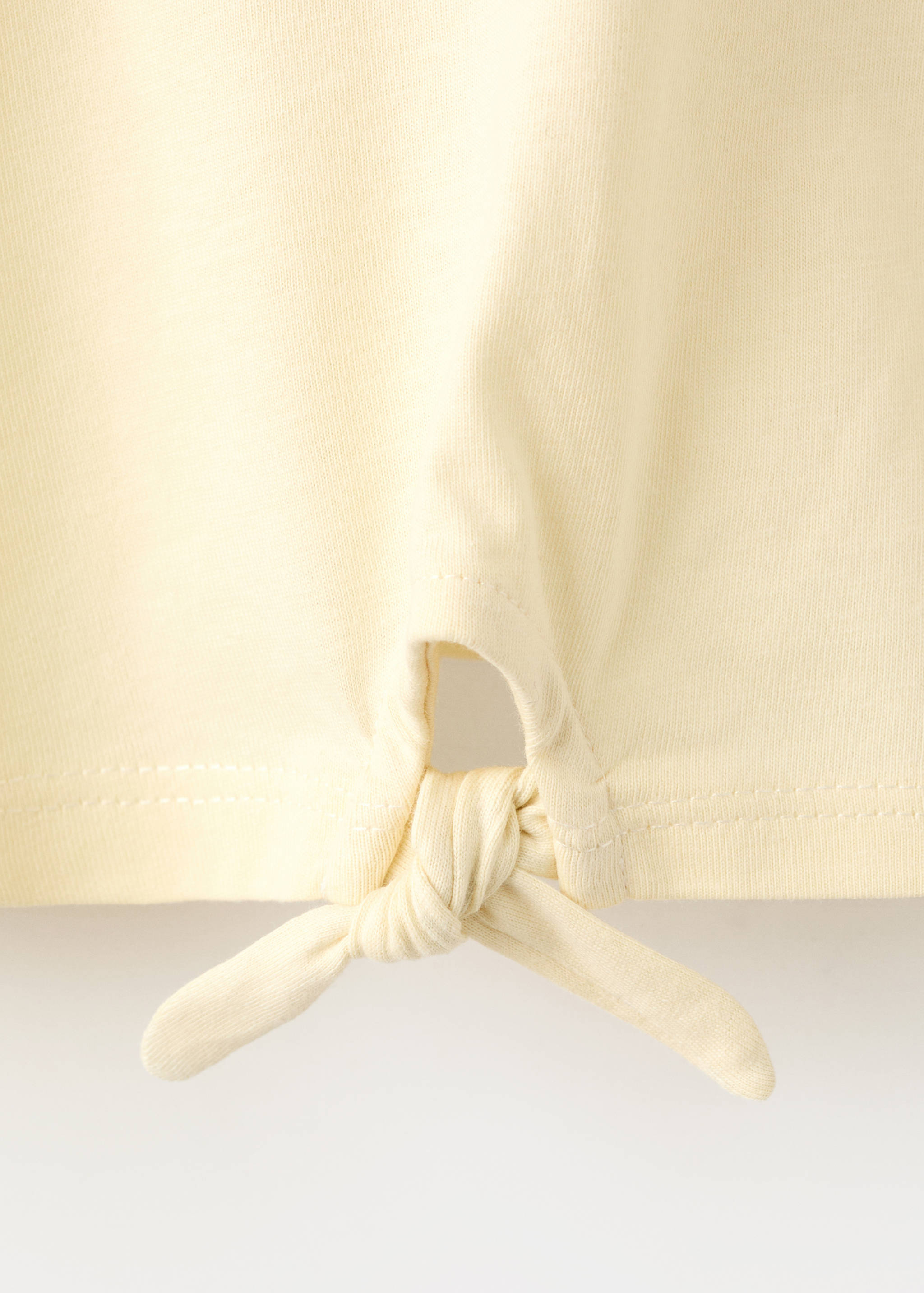 T-shirt estampada com detalhe de laço - Pormenor do artigo 0