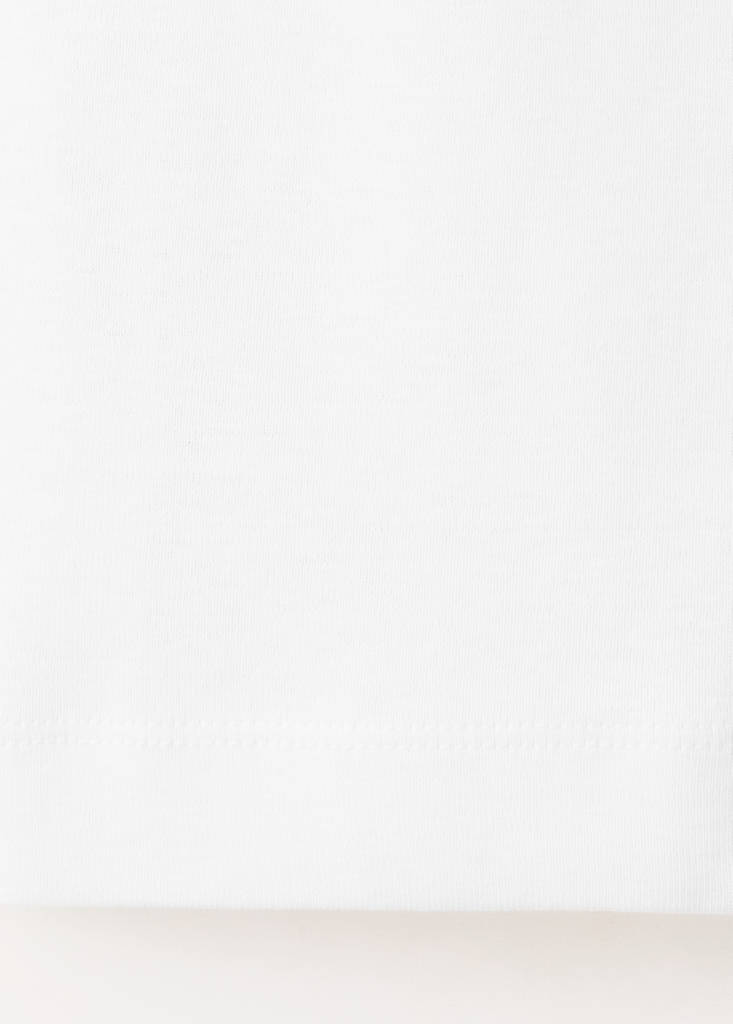 Frills cotton t-shirt — Off White