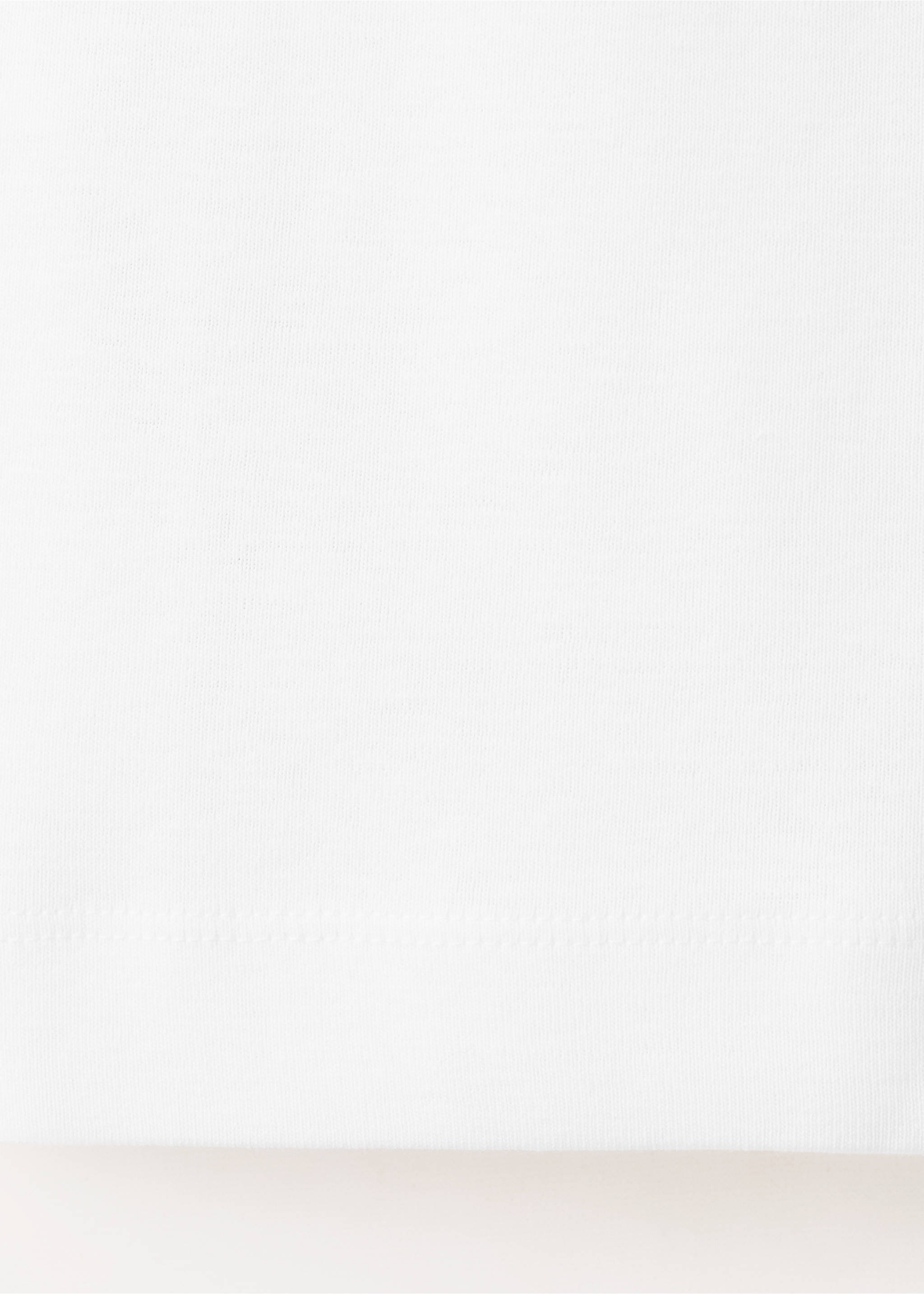 Frills cotton t-shirt - Details of the article 0, Off White. Ref: 27007949-00.