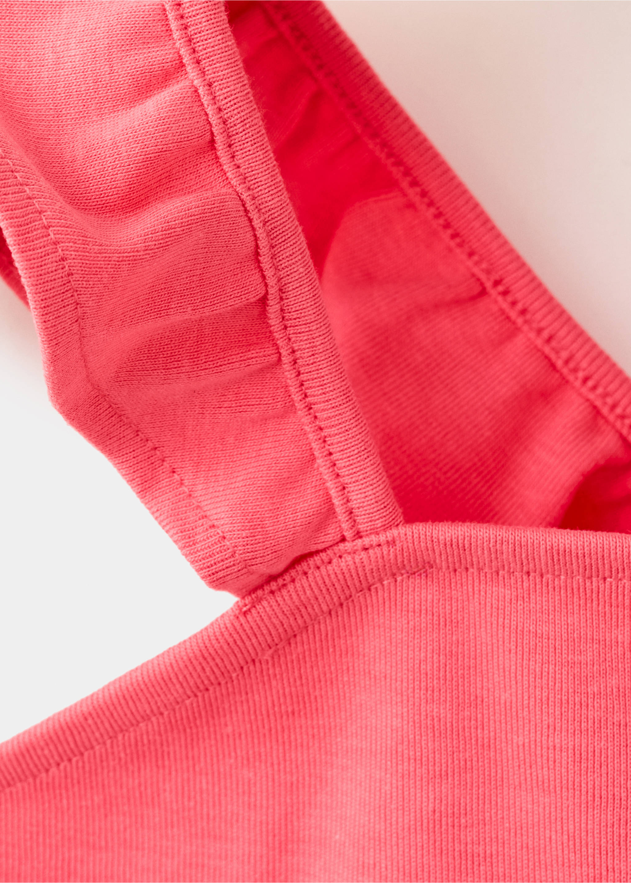 Frills cotton t-shirt - Details of the article 8, Fuchsia. Ref: 27007949-00.