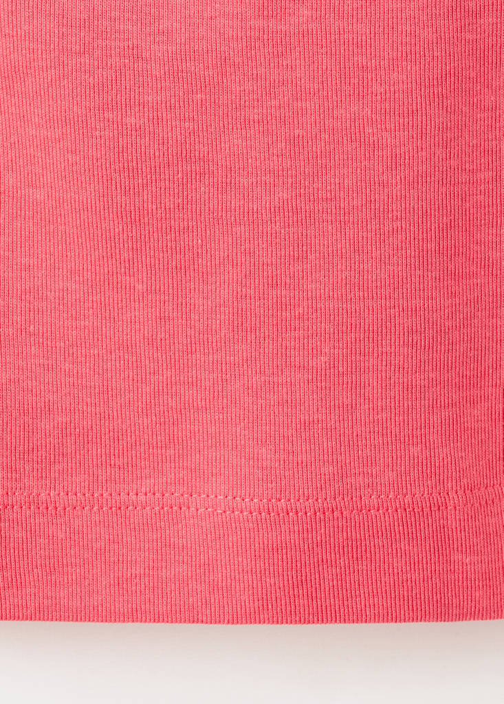 Frills cotton t-shirt — Fuchsia