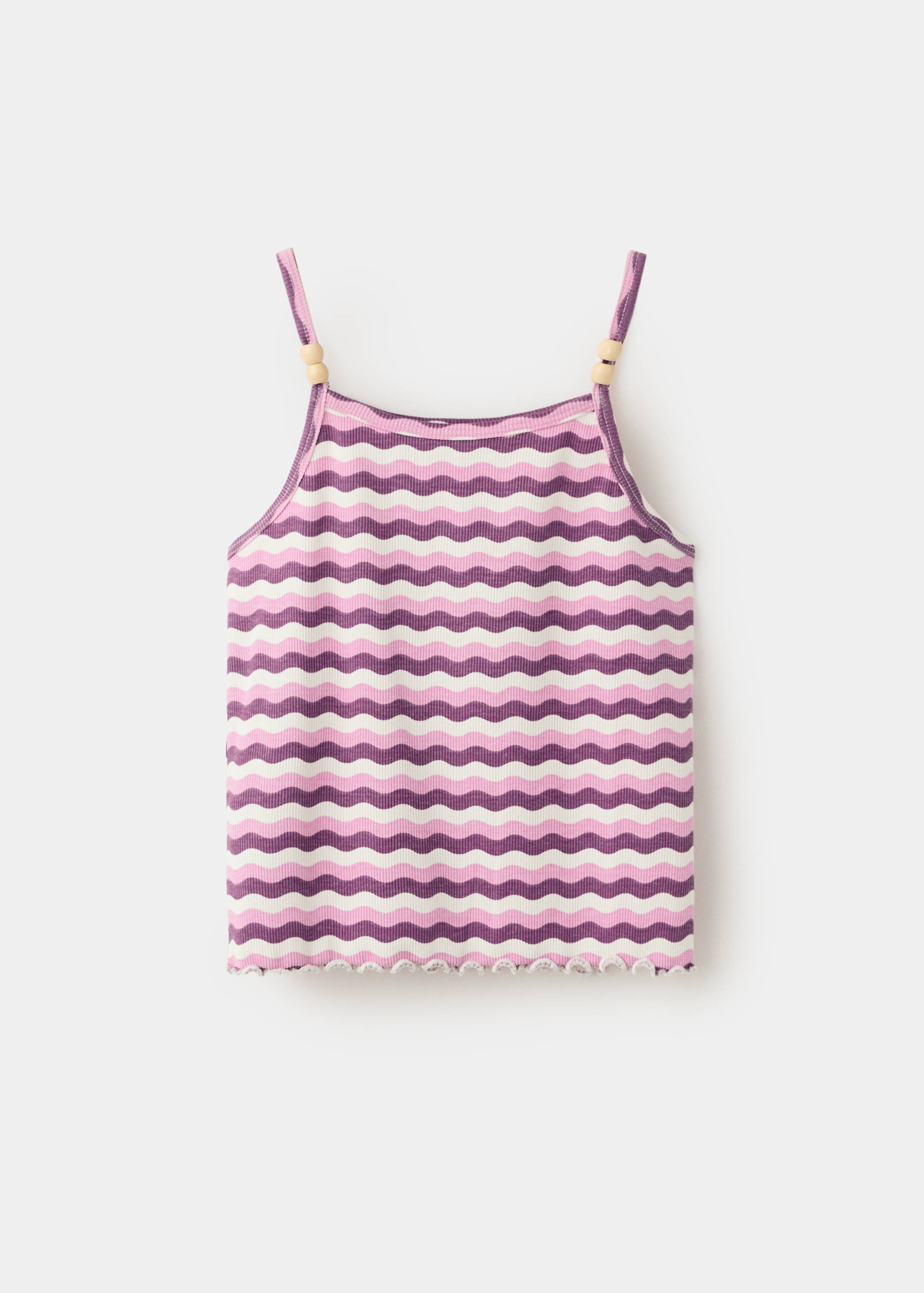 Tank top with scalloped detailing - Article without model
