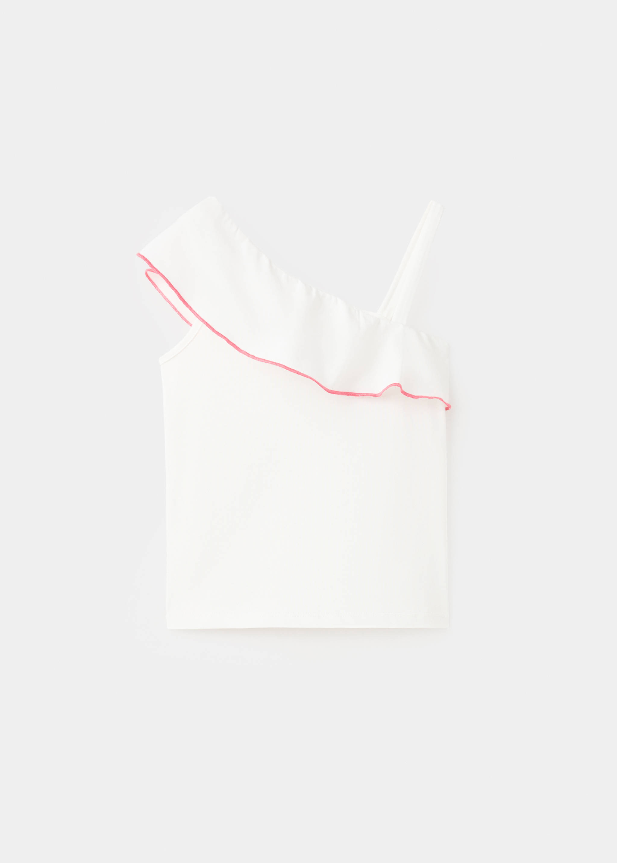 Contrast ruffle T-shirt - Article without model