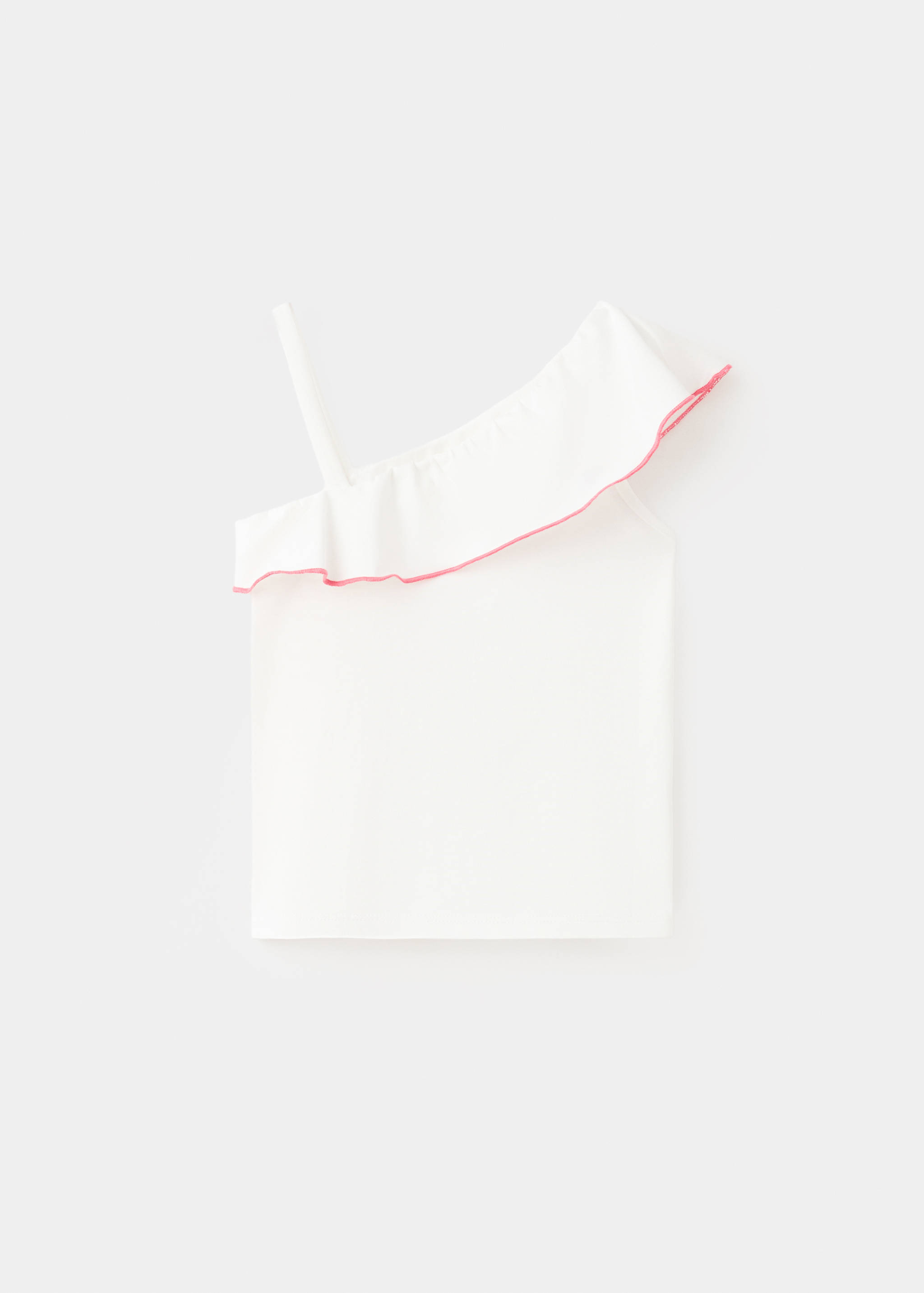 Contrast ruffle T-shirt - Reverse of the article