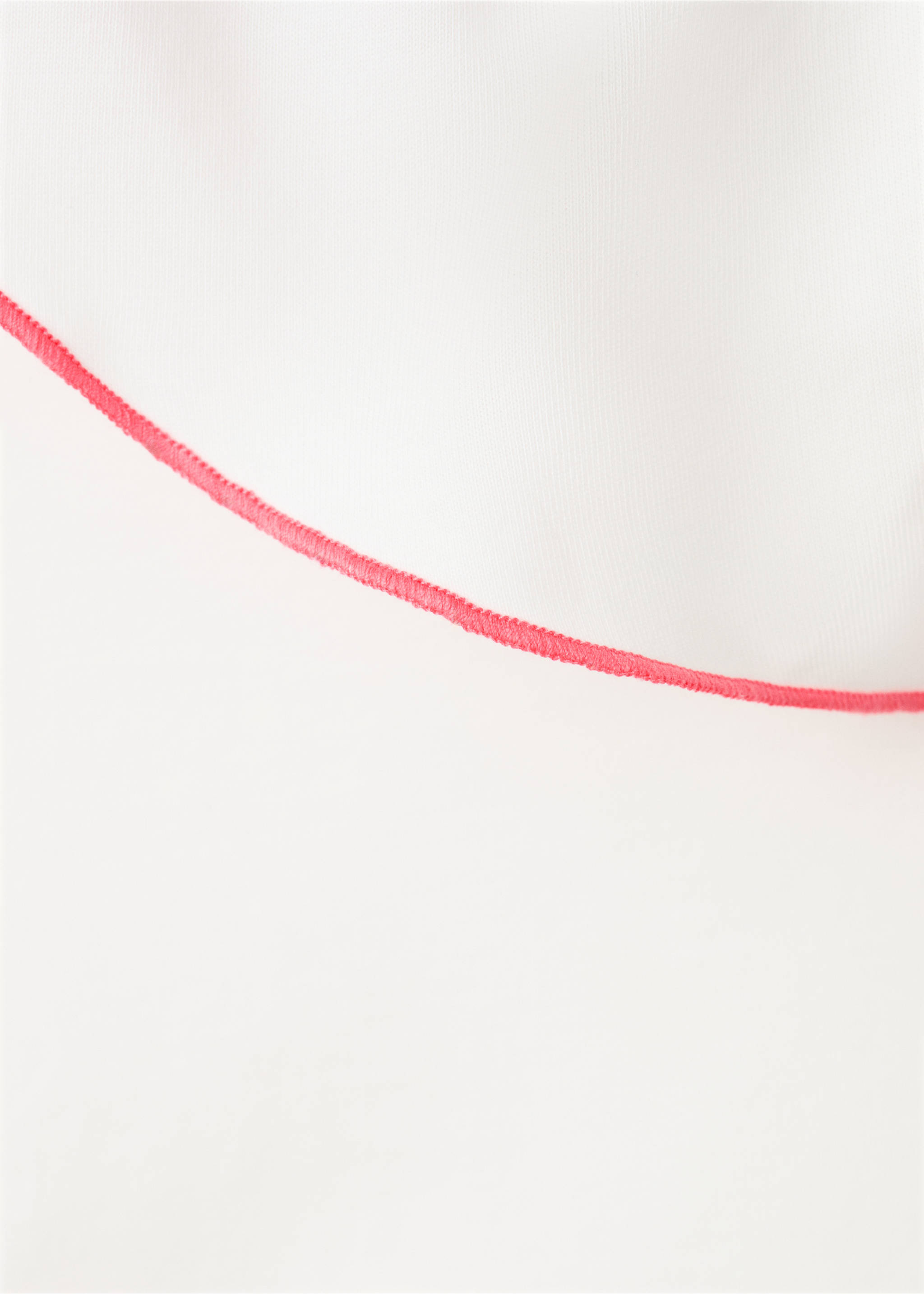 Contrast ruffle T-shirt - Details of the article 8, Off White. Ref: 27007951-00.