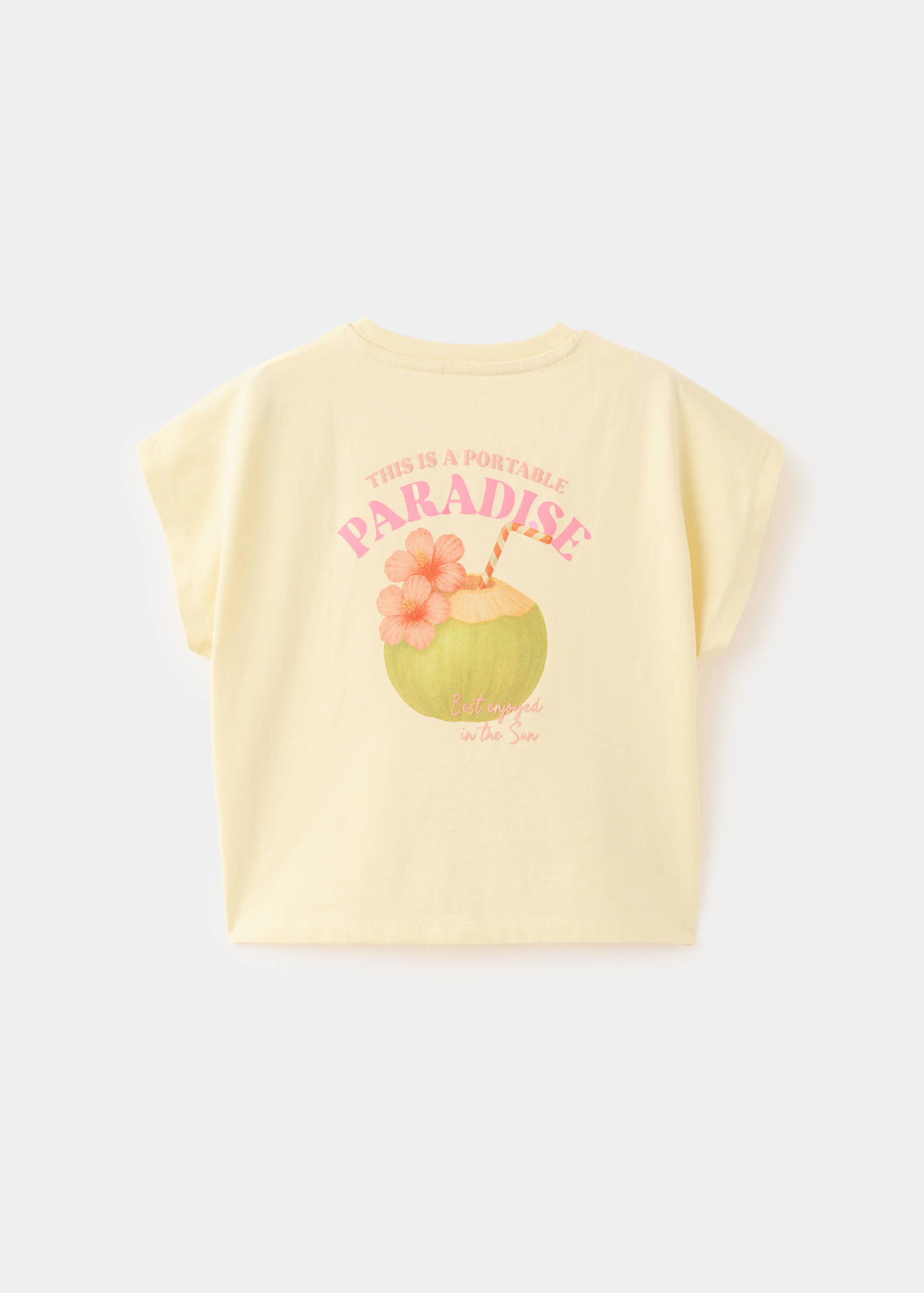 Printed T-shirt with tie detail - Reverse of the article