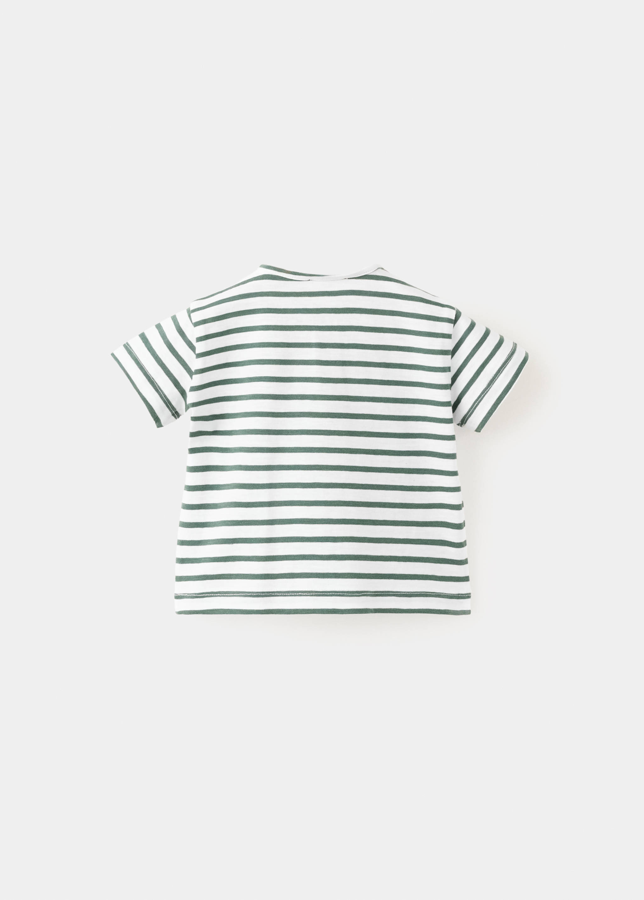 100% cotton striped t-shirt - Reverse of the article