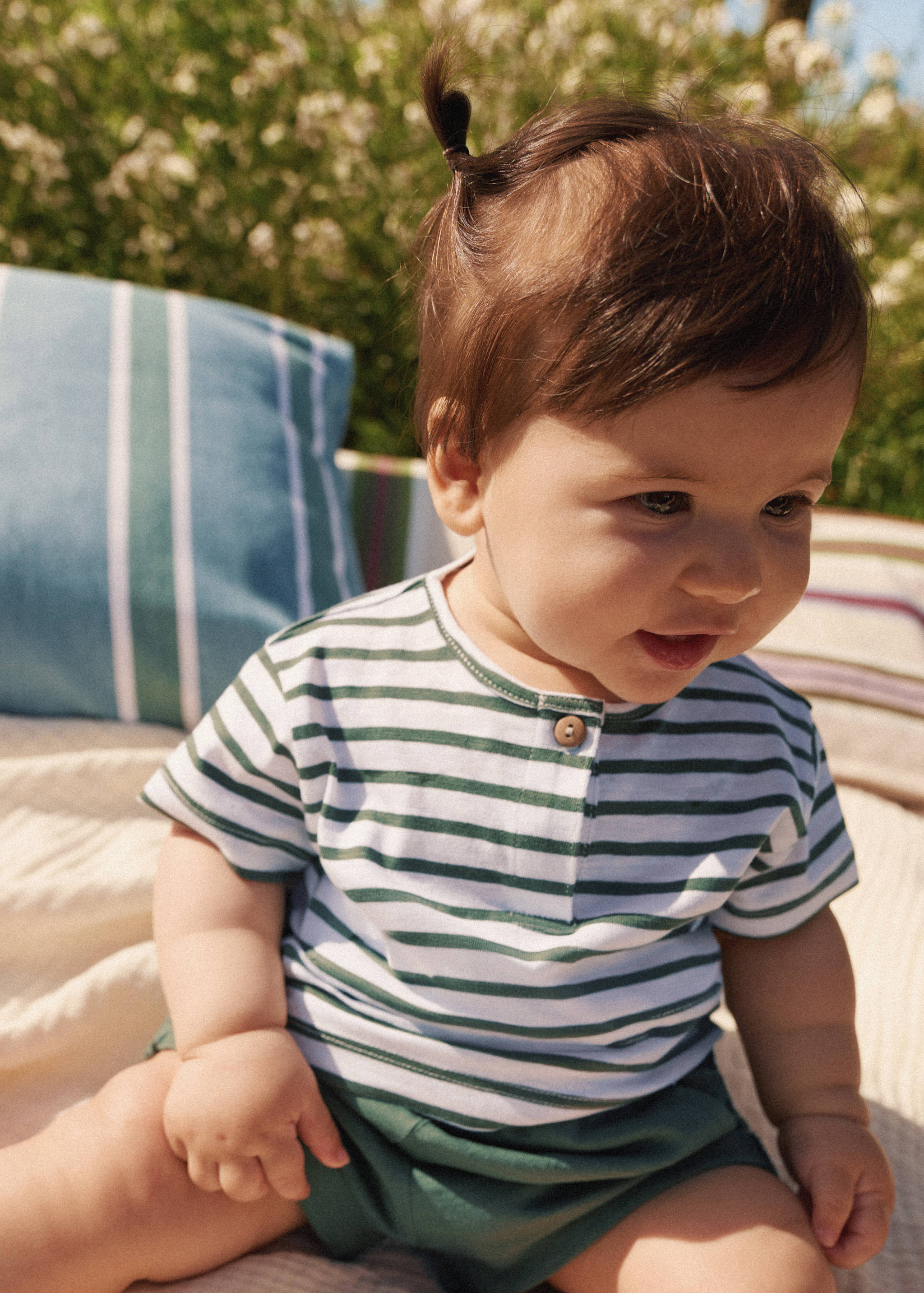 Gestreiftes T-Shirt aus 100 % Baumwolle - Detail des Artikels 5