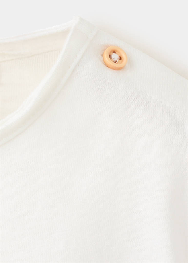 Printed cotton-blend t-shirt — Off White