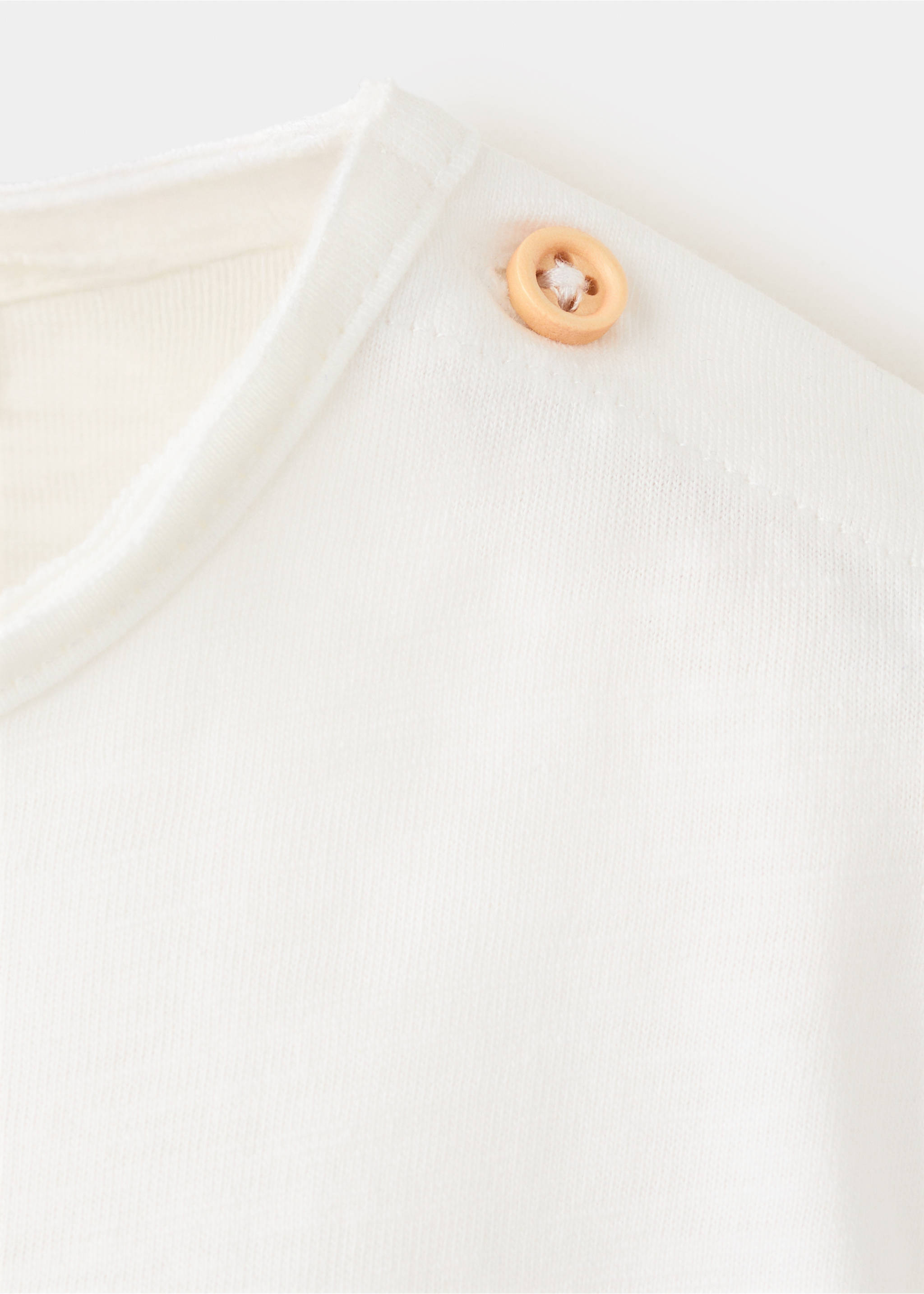 Printed cotton-blend t-shirt - Details of the article 0, Off White. Ref: 27008271-00.