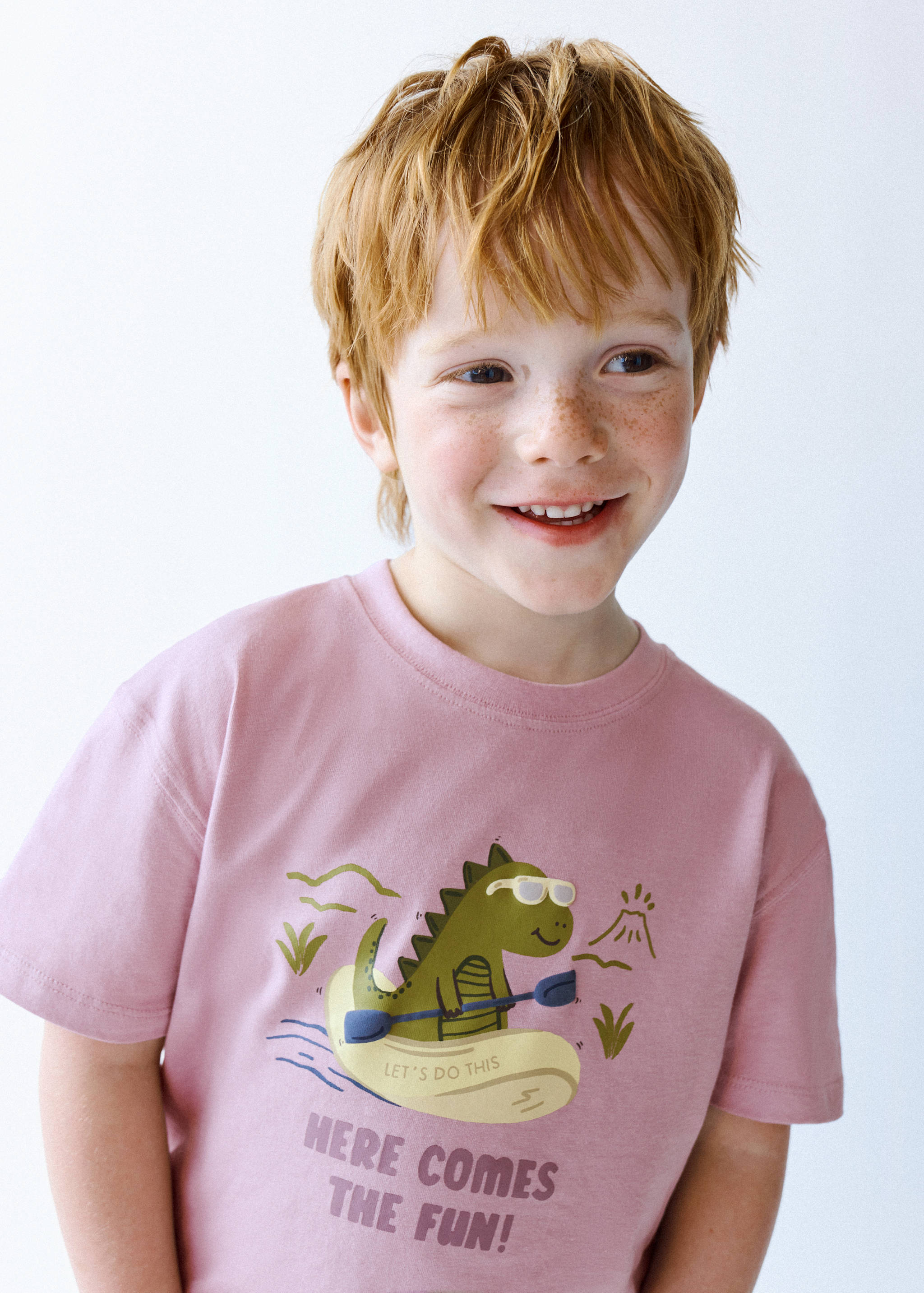 Printed cotton-blend t-shirt - General plane