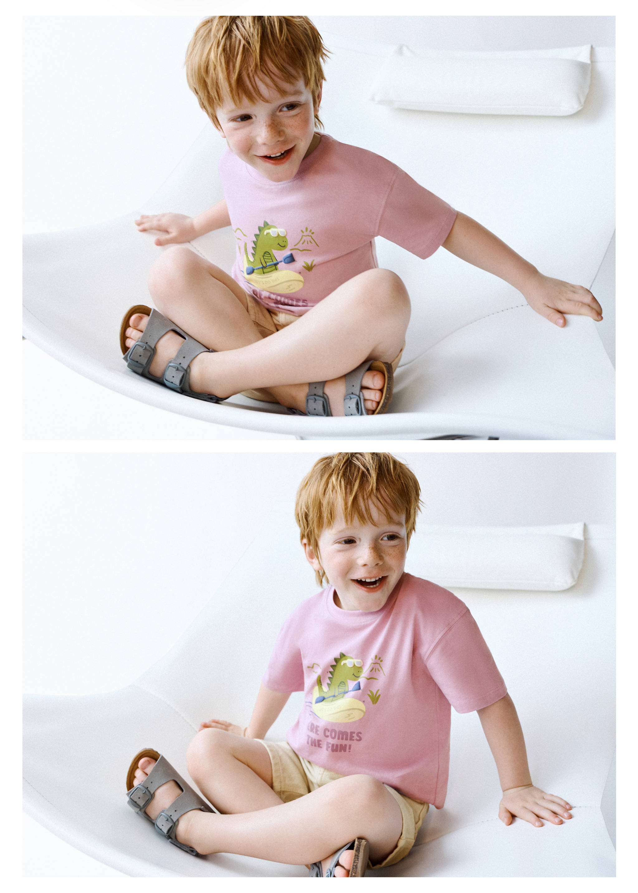 Printed cotton-blend t-shirt - Details of the article 1