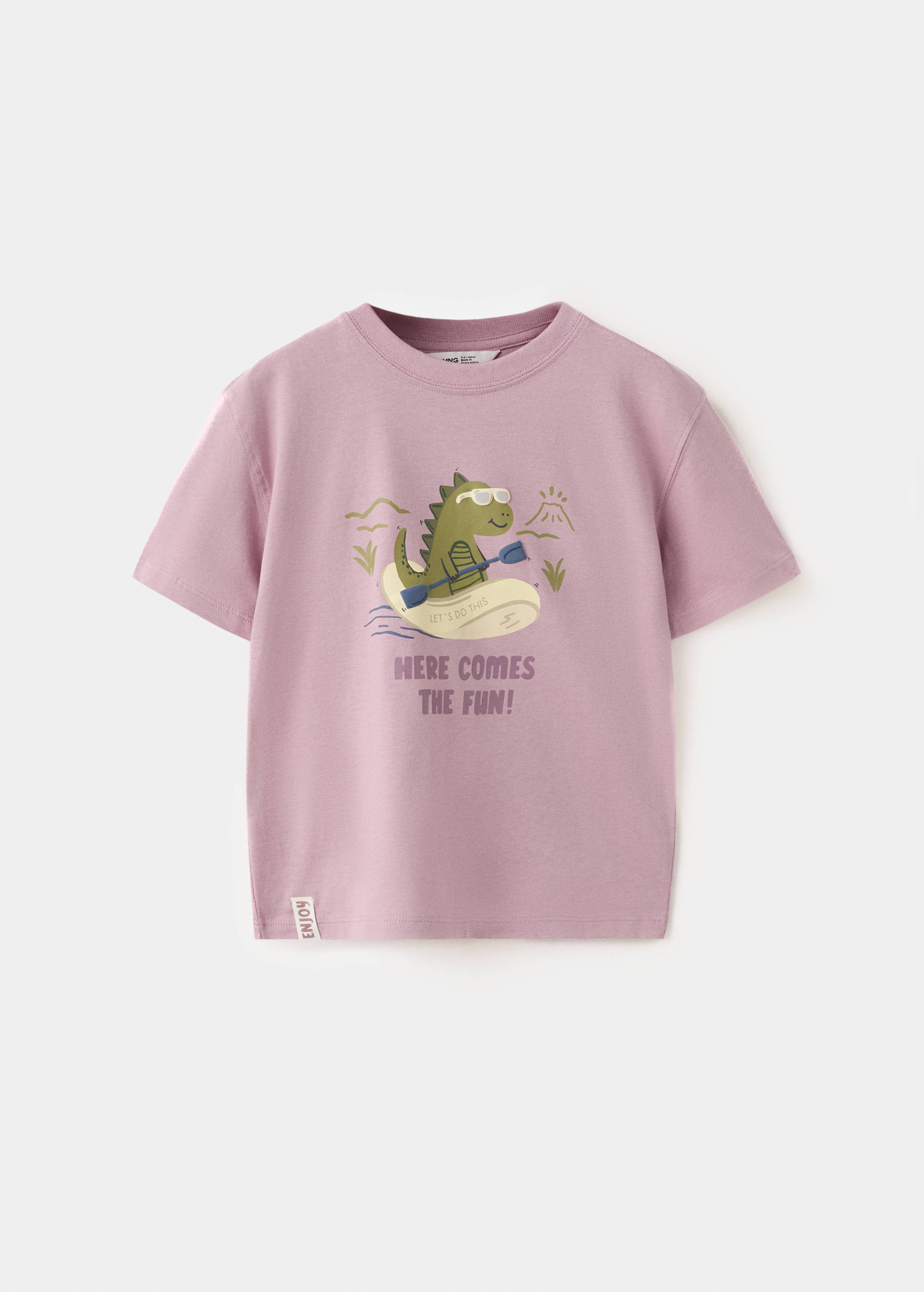 Printed cotton-blend t-shirt - Article without model