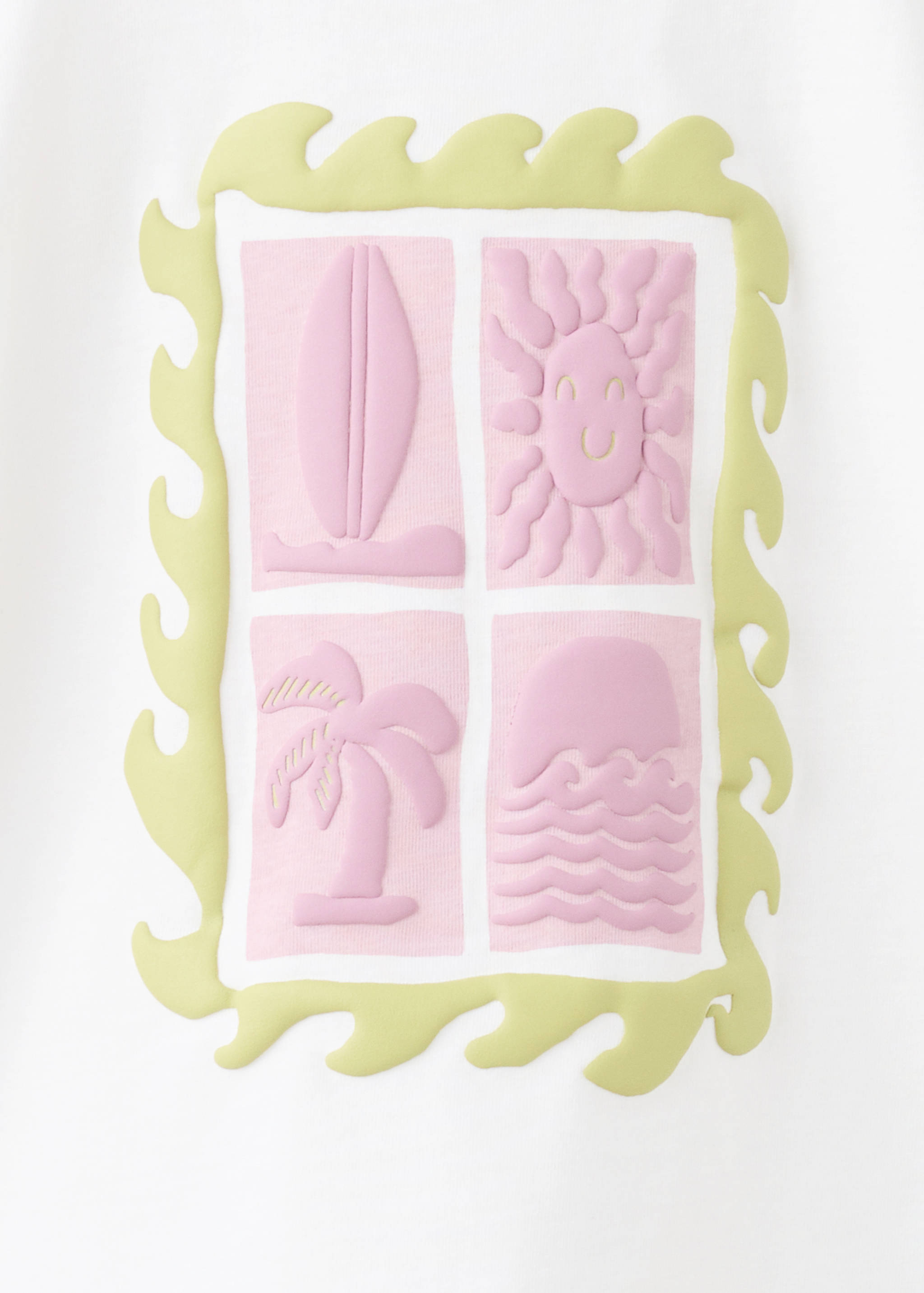 Printed cotton-blend t-shirt - Details of the article 0