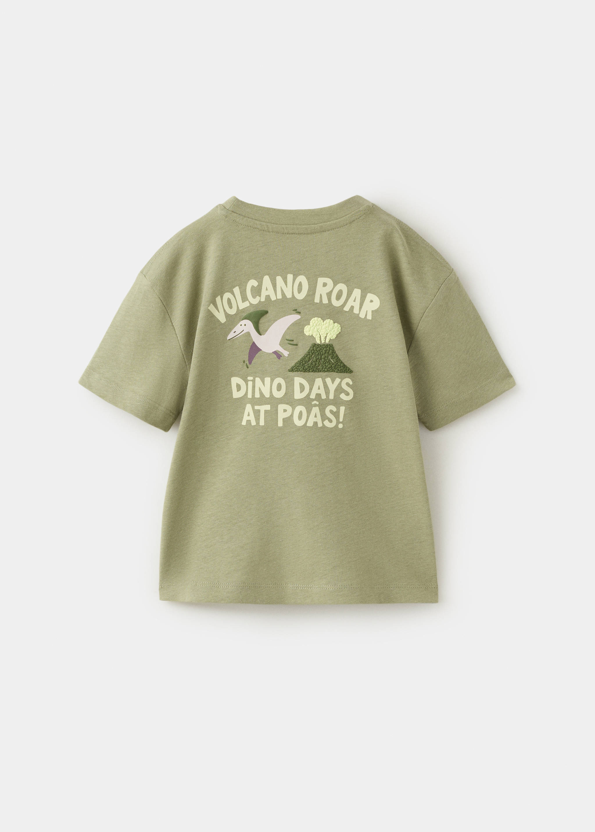 T-shirt coton lin imprimé - Verso de l’article