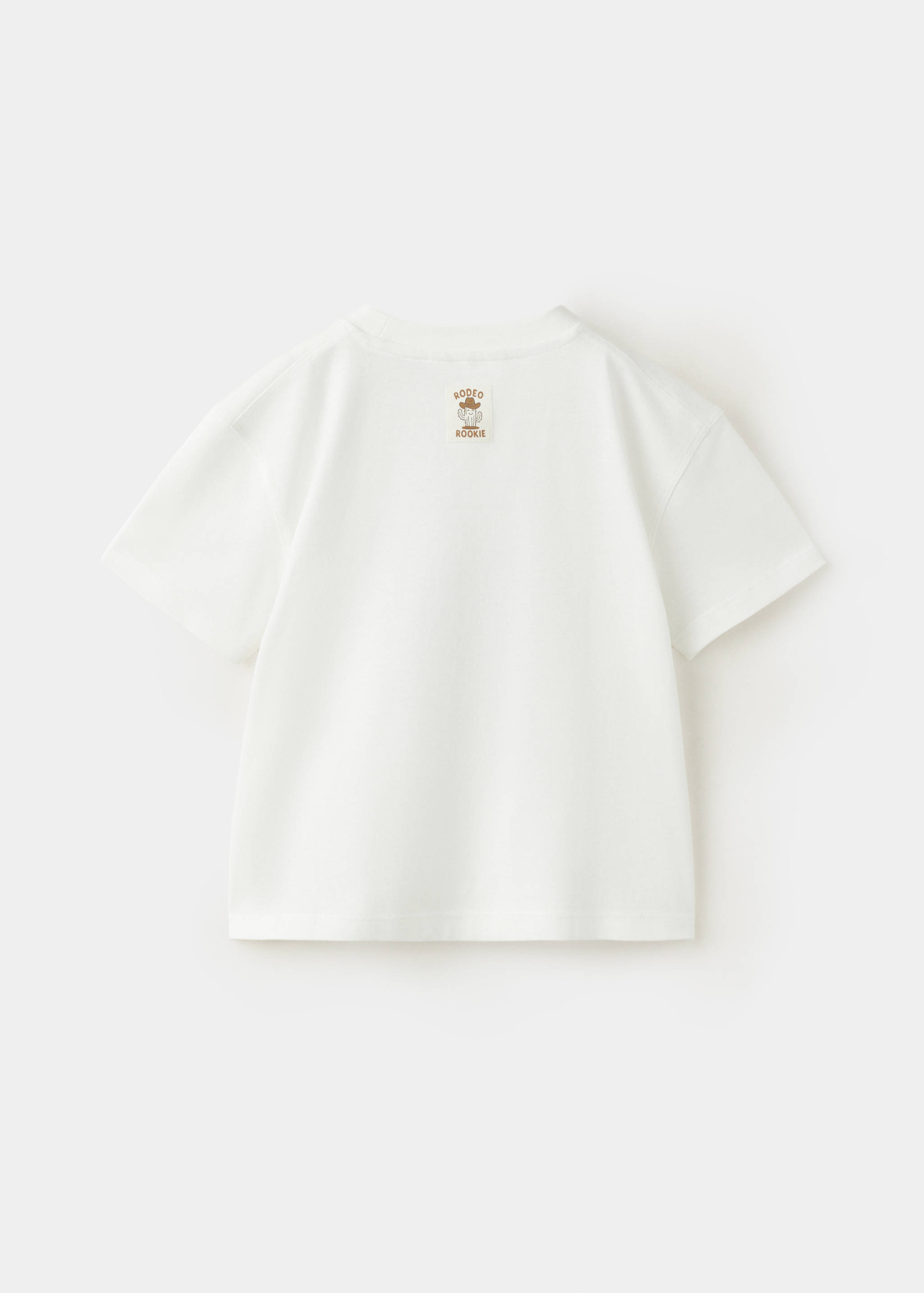 Printed cotton-blend t-shirt - Reverse of the article