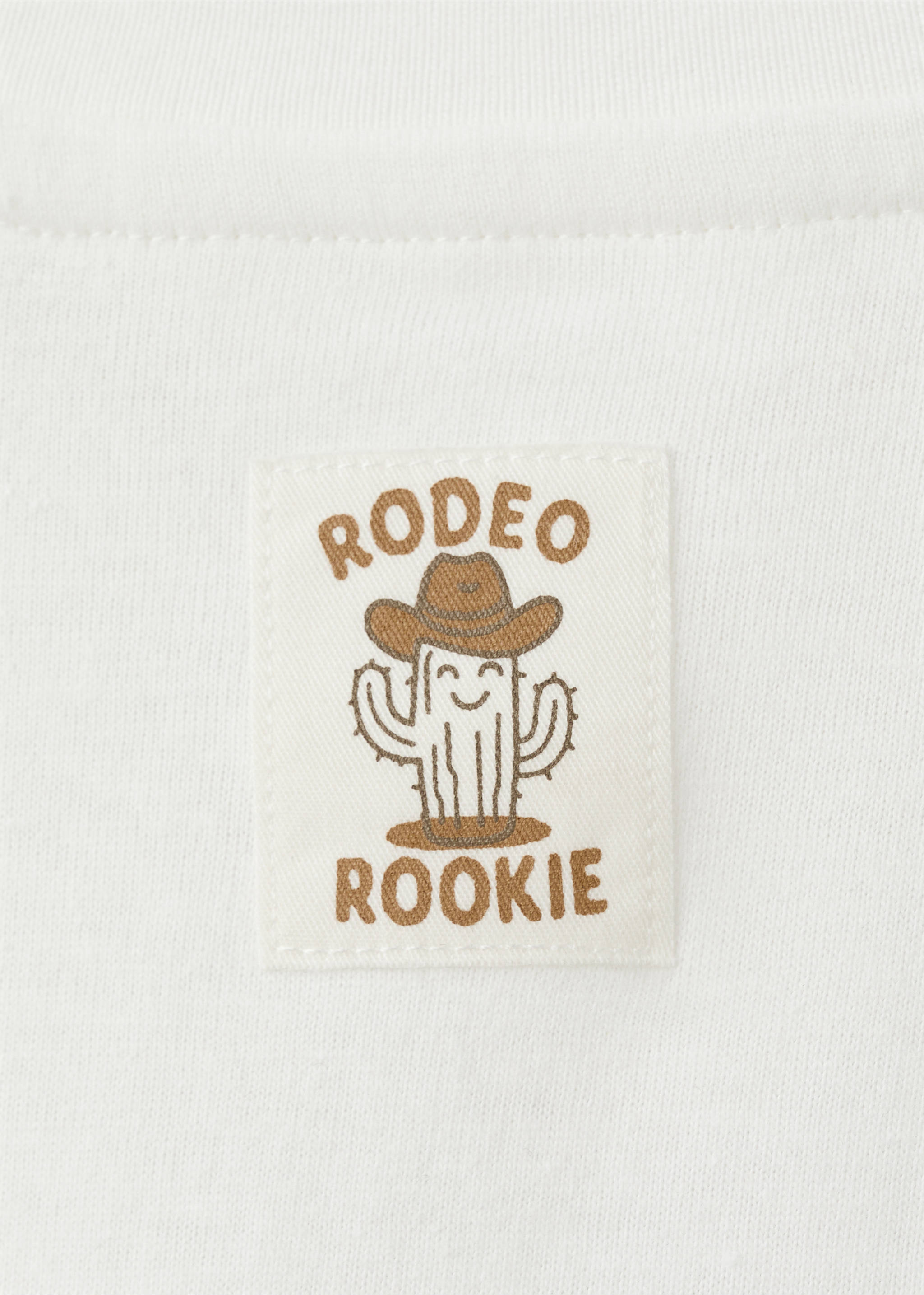 Printed cotton-blend t-shirt - Details of the article 0, Off White. Ref: 27008281-00.