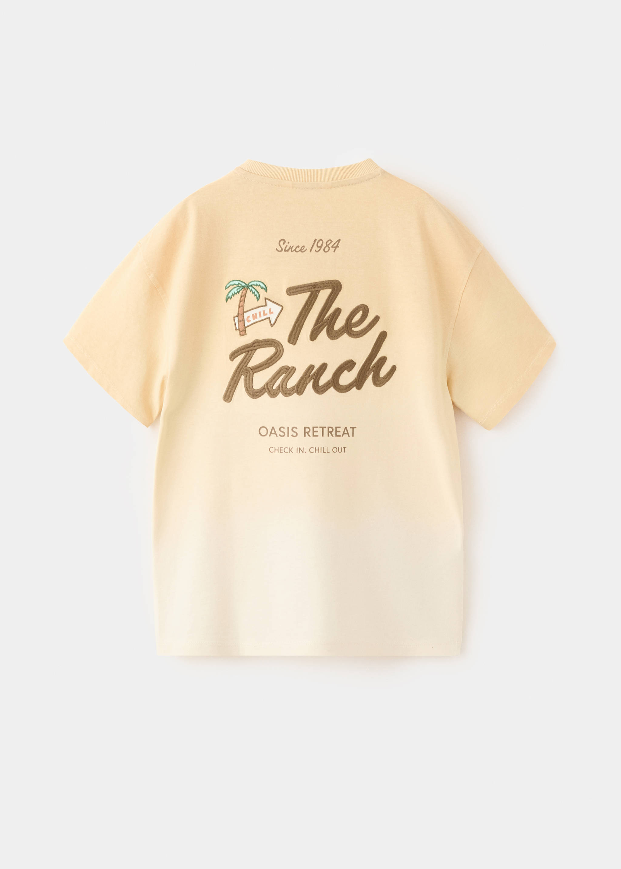 Samarreta degradat detall brodat - Revers de l'article