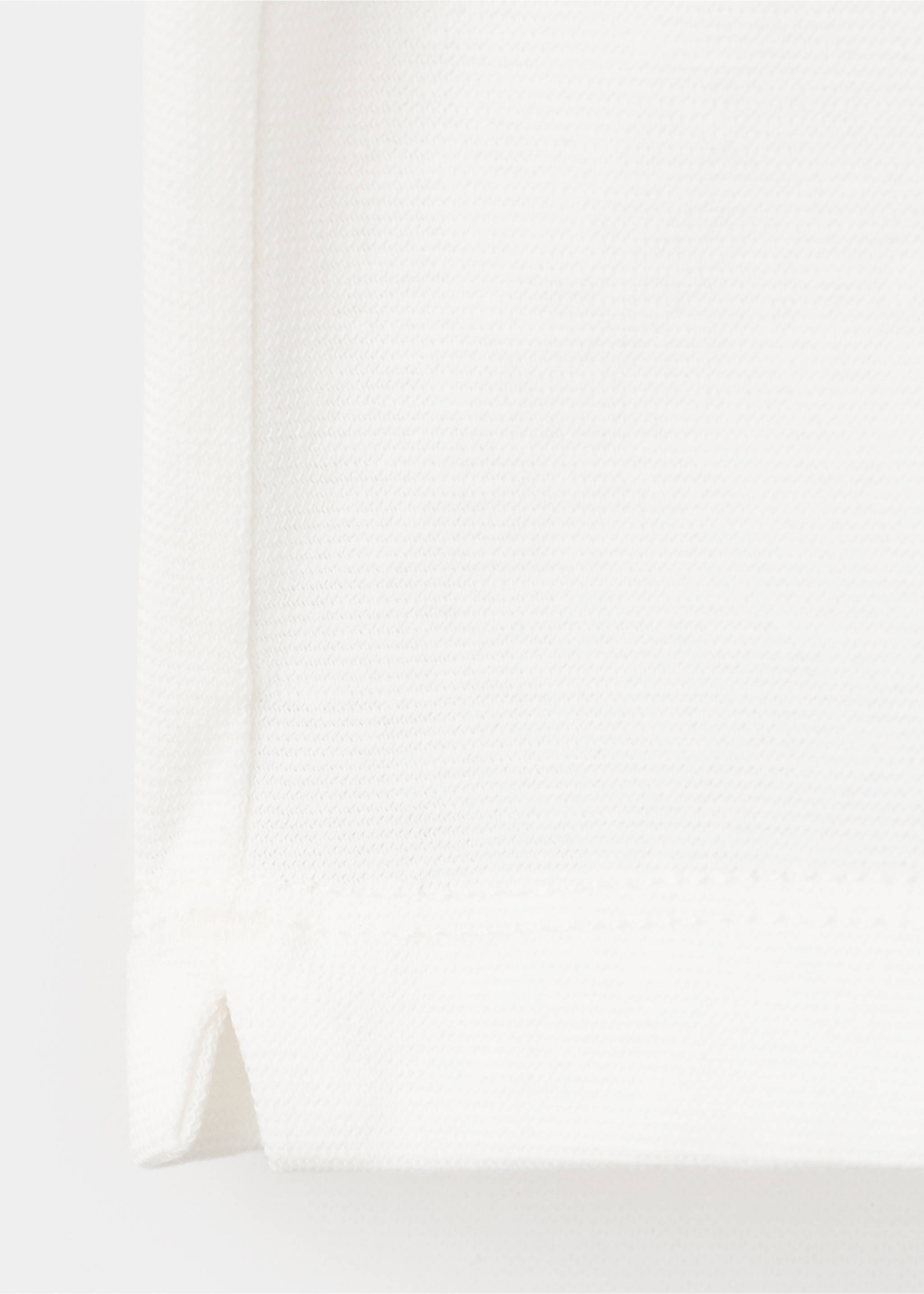 T-shirt slim-fit 100 % coton - Détail de l'article 0, Blanc cassé. Ref: 27008283-00.