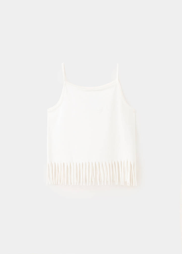 Fringed vest top — Off White