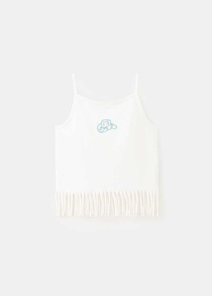 Fringed vest top — Off White