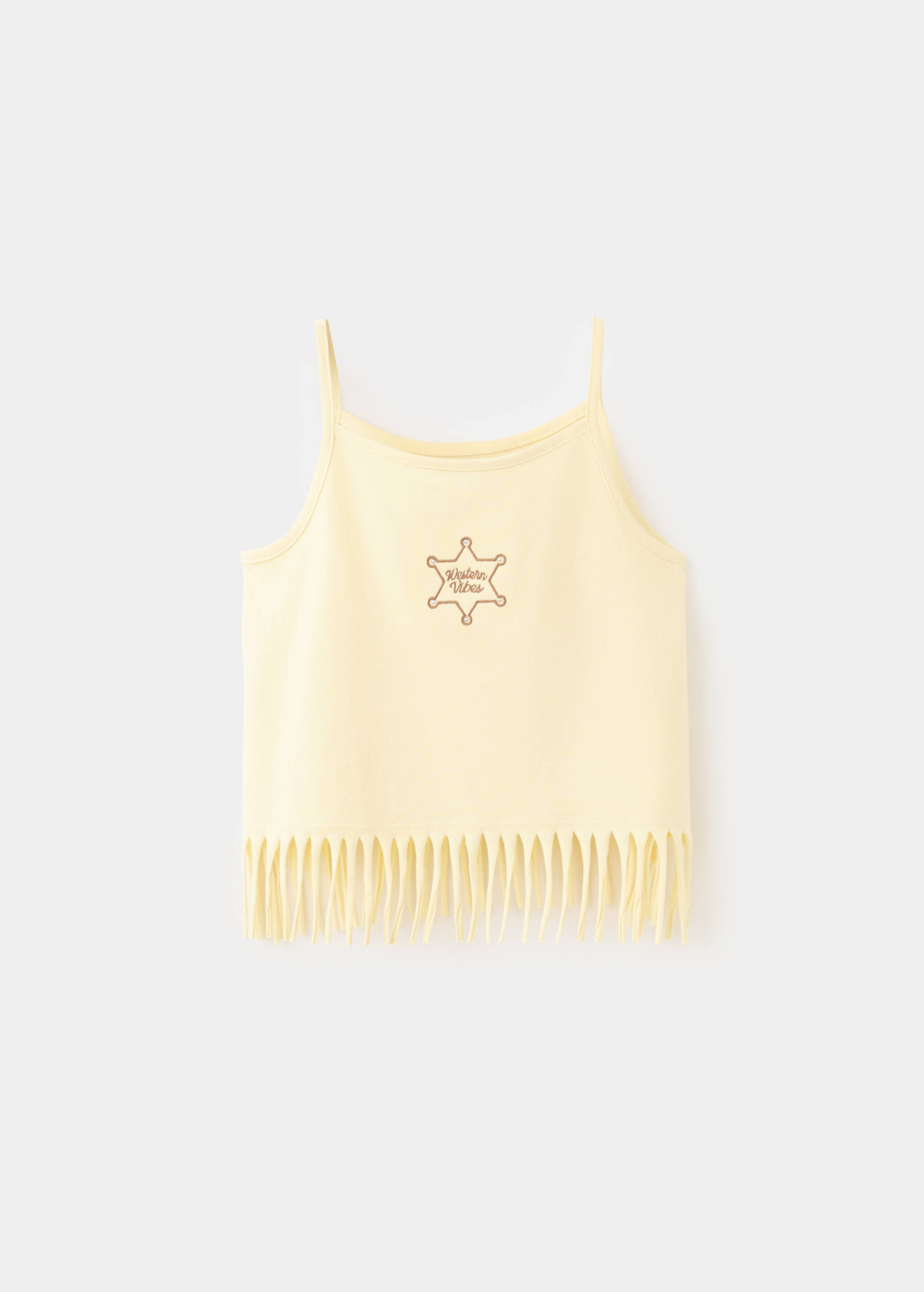 Fringed vest top - Article without model