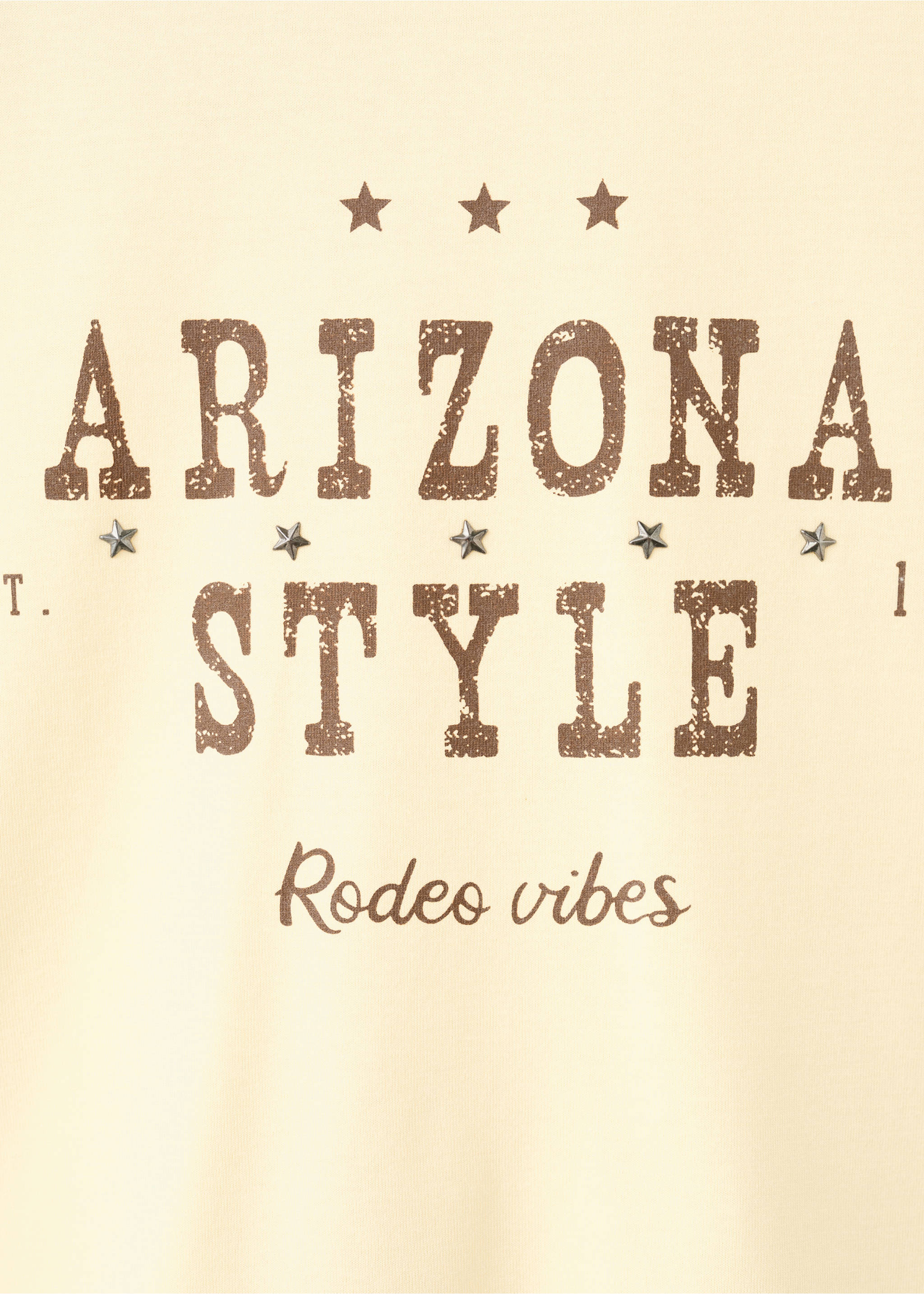 Camiseta algodón estampada - Detalle del artículo 8, Amarillo pastel. Ref: 27008662-00.