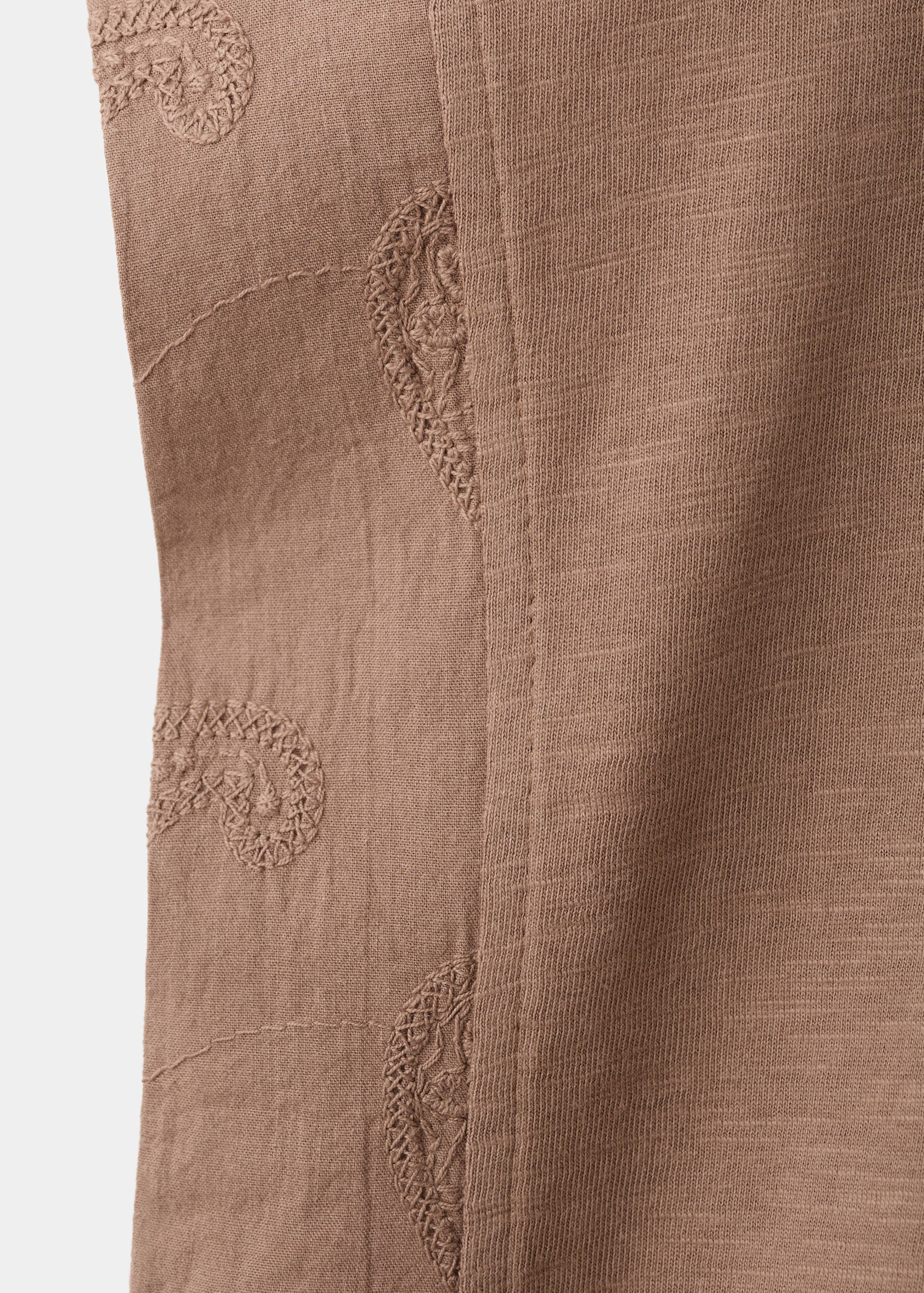 T-shirt coton détails brodés - Détail de l'article 8