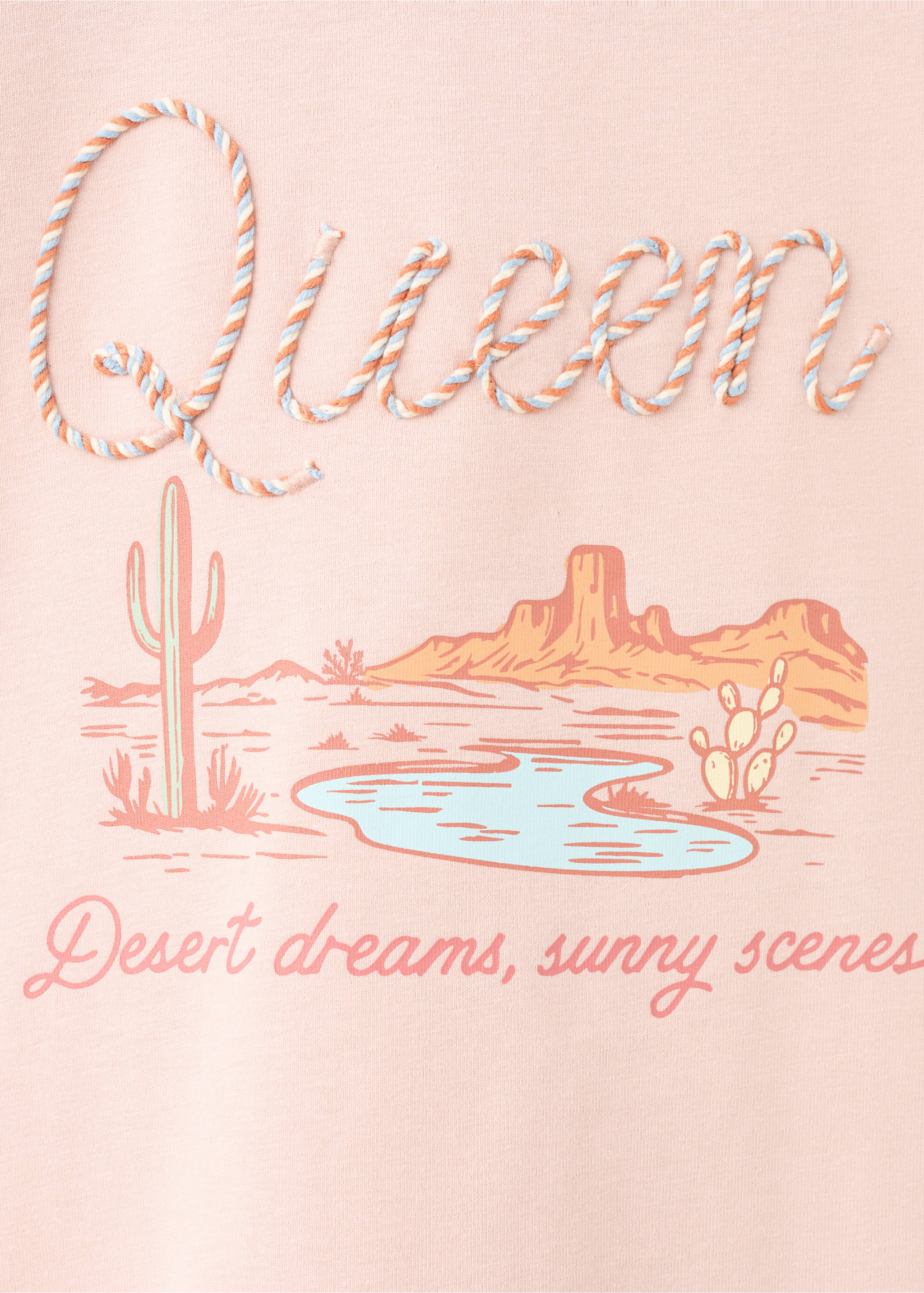 T-shirt imprimée avec ouverture dans le dos - Détail de l'article 8, Rose. Ref: 27008665-00.