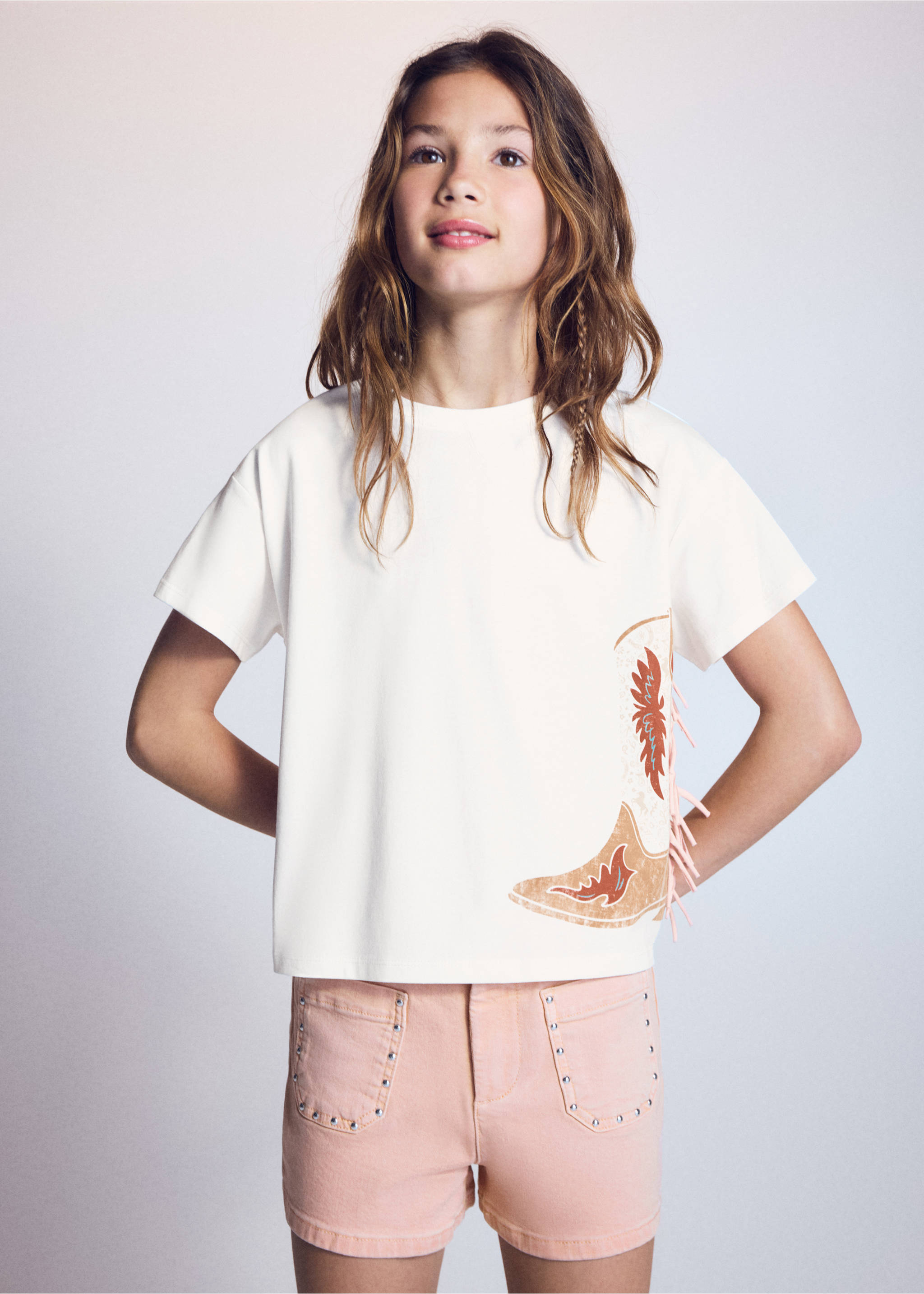 Cowboy boot t-shirt - Medium plane, Off White. Ref: 27008666-00.