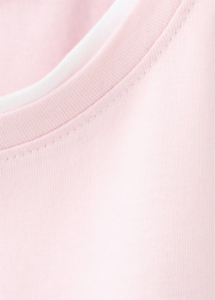Short sleeve double-layer effect T-shirt — Lila