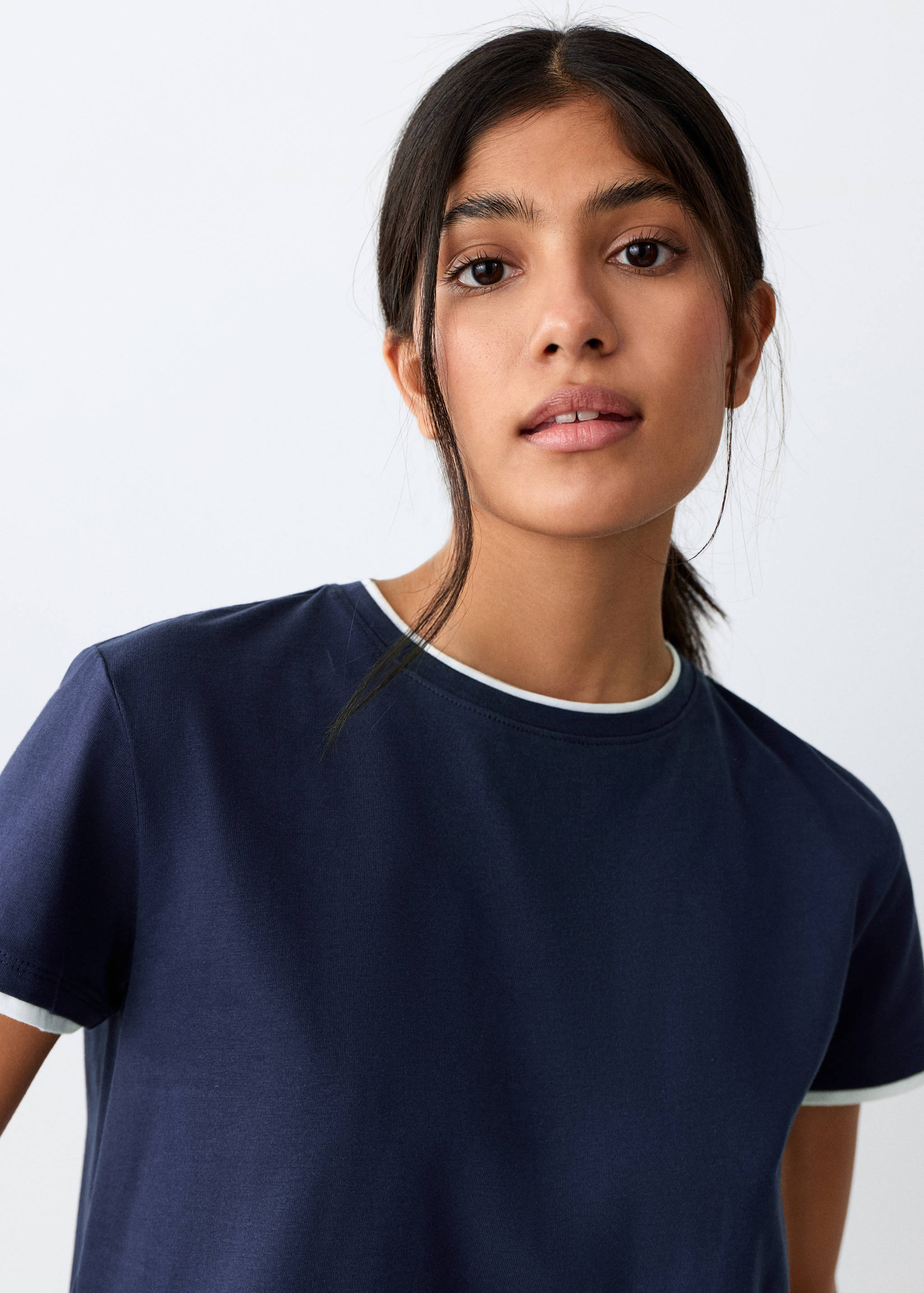 Short sleeve double-layer effect T-shirt - Details of the article 1