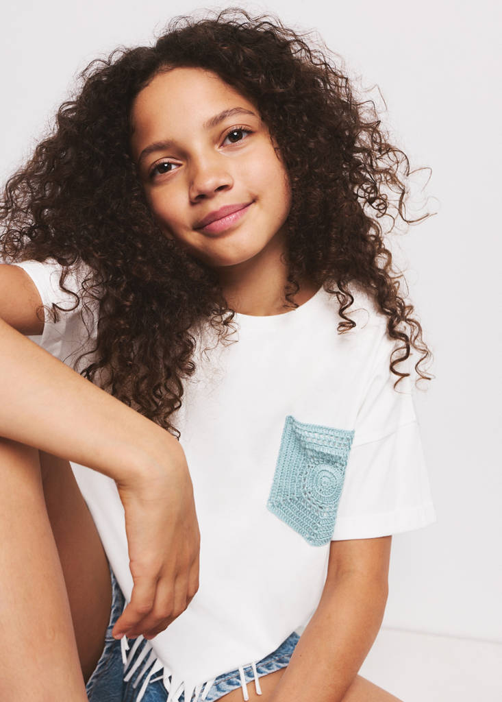 Fringes details cotton t-shirt — Off White