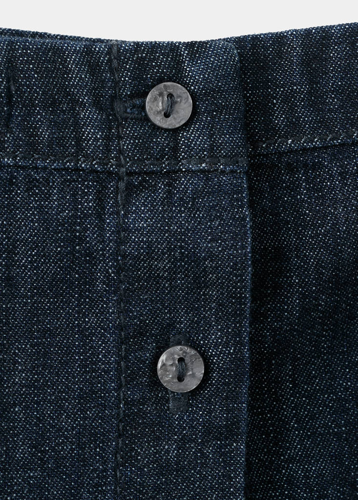 Strapless denim top — Open Blue