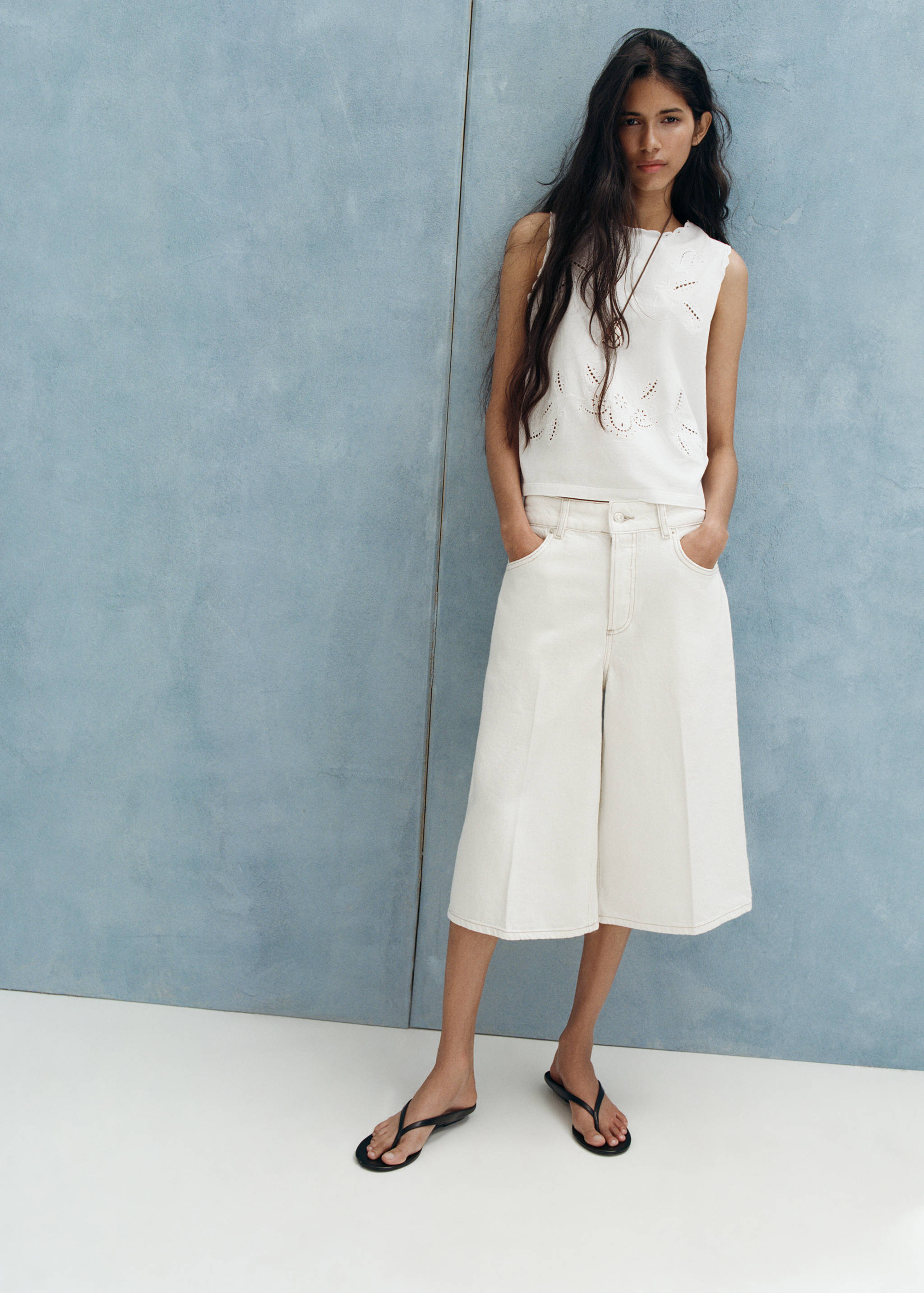 Top brodé ajouré - Plan général